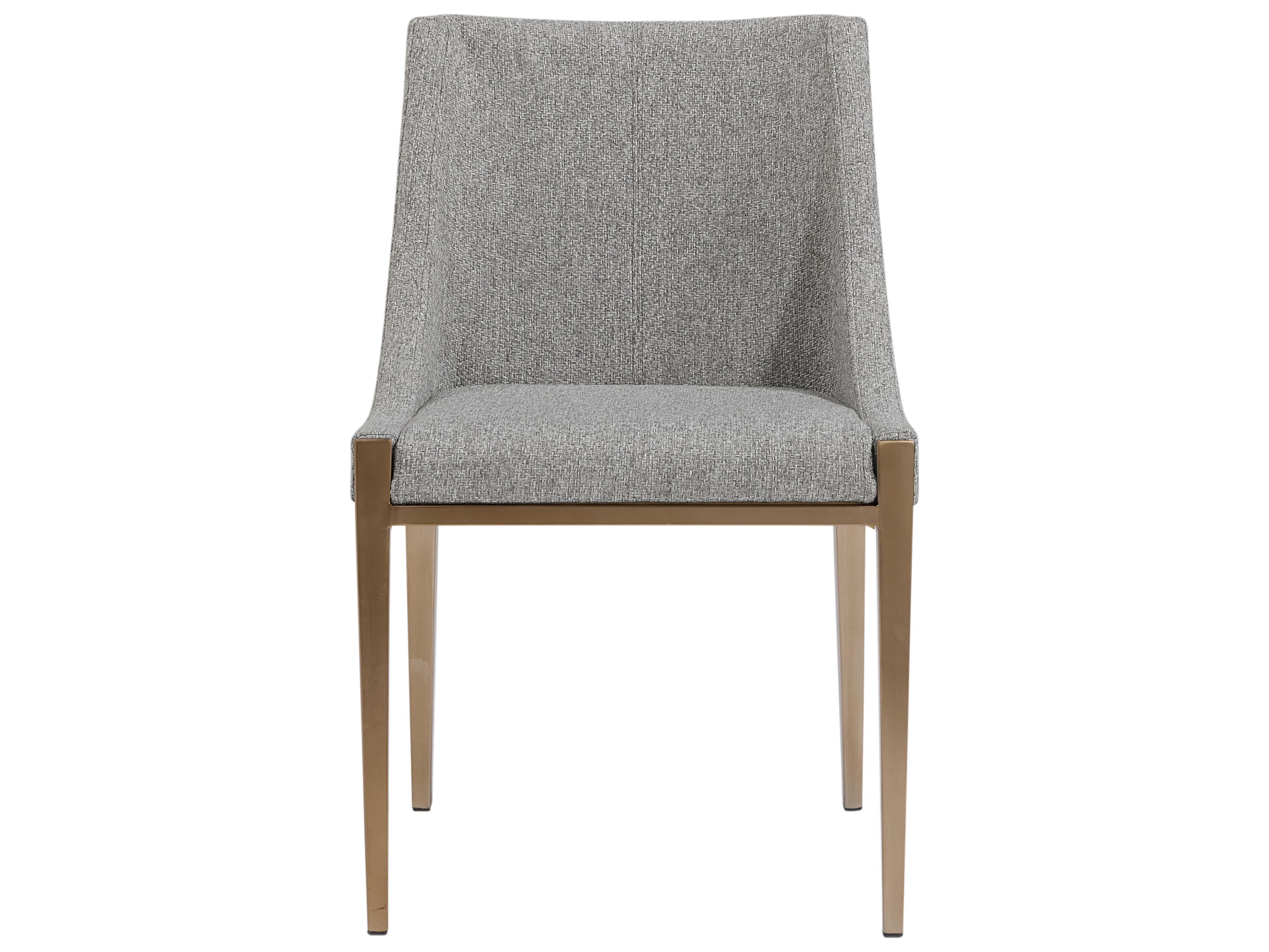 Sunpan Dionne Gray Upholstered Side Dining Chair