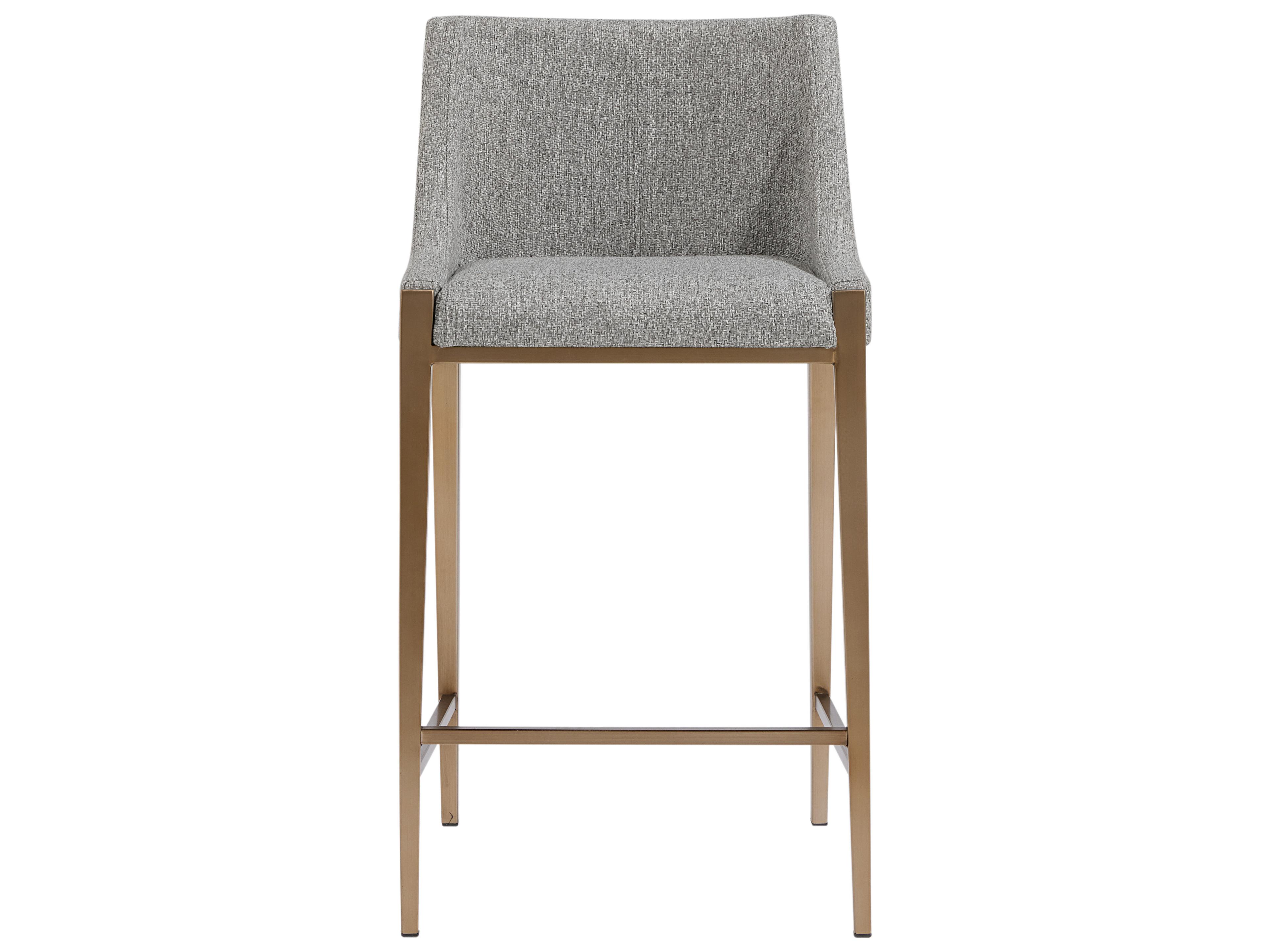 Sunpan Dionne Monument Pebble Upholstered Bar Stool