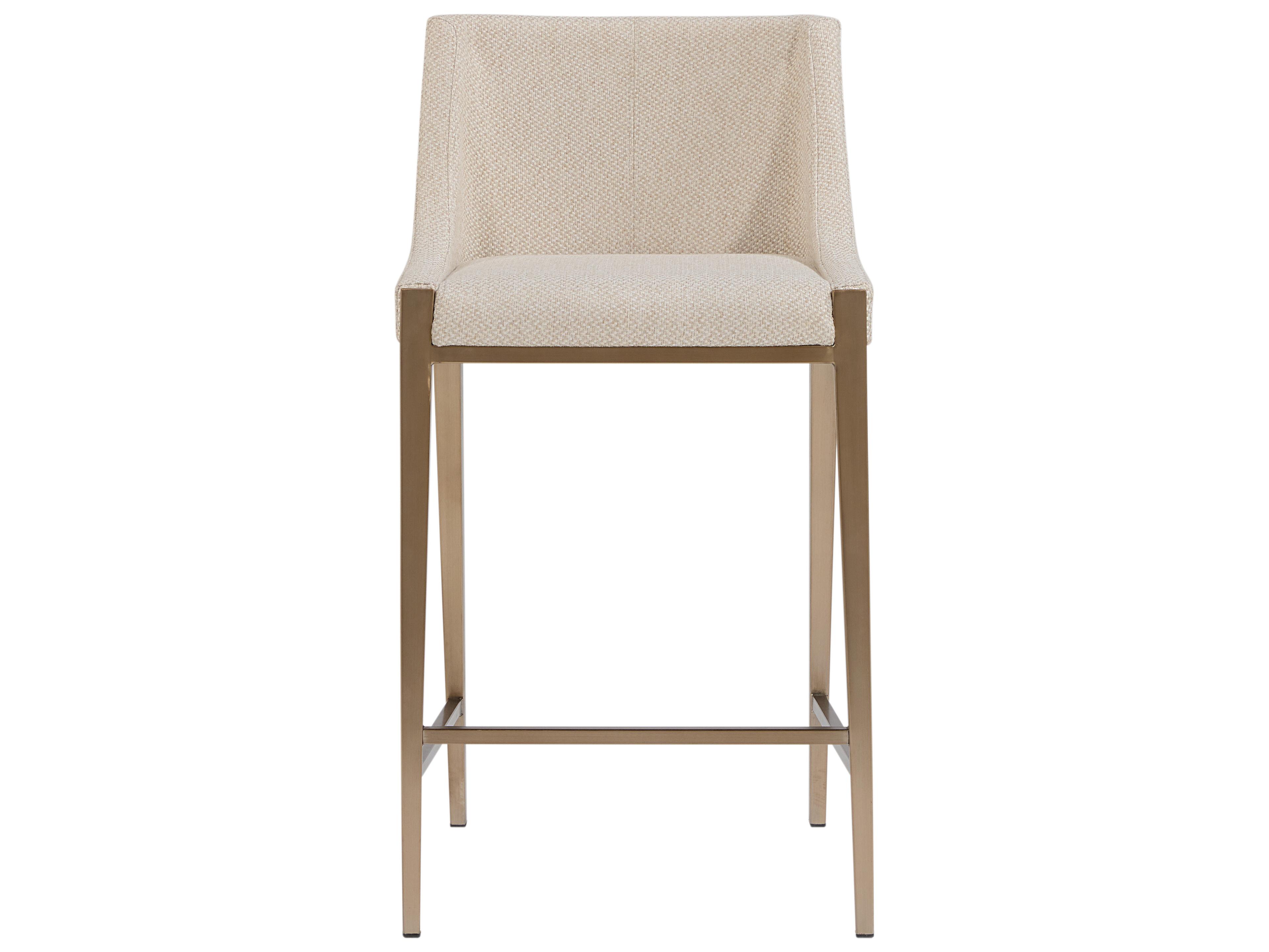 Sunpan Dionne Monument Oatmeal Upholstered Bar Stool