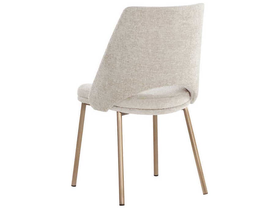 Sunpan Radella Beige Upholstered Side Dining Chair
