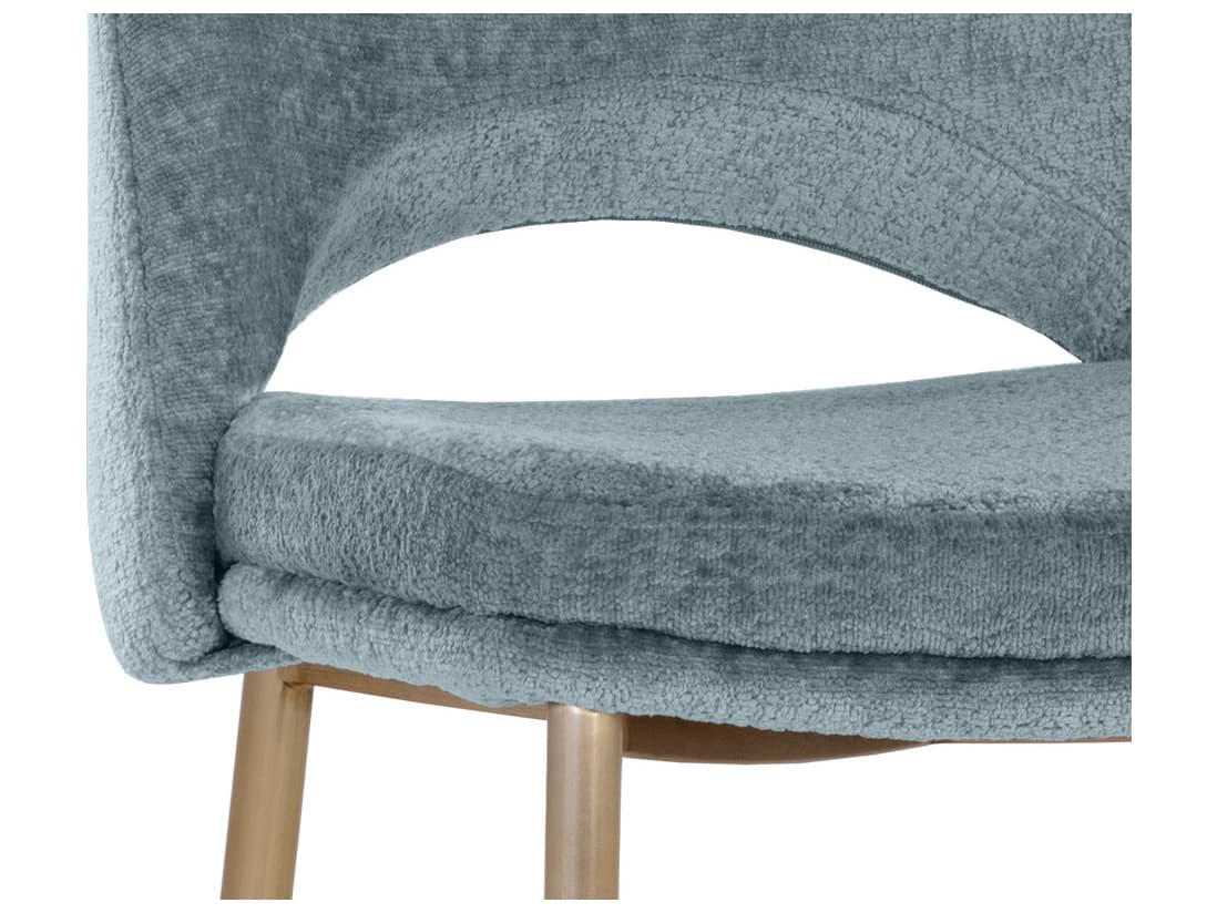 Sunpan Radella Bergen French Blue Upholstered Counter Stool