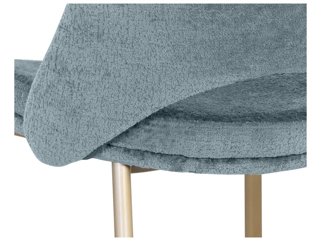 Sunpan Radella Bergen French Blue Upholstered Counter Stool