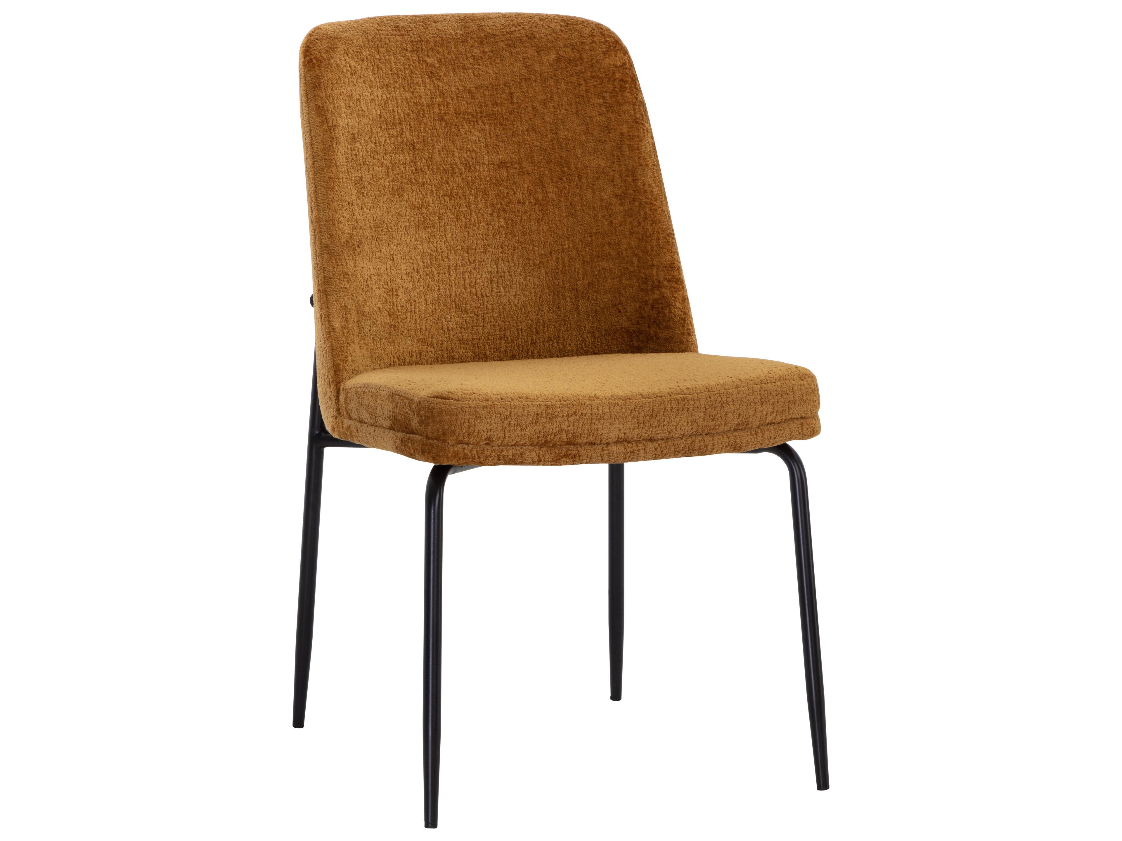 Sunpan Zeke Brown Upholstered Side Dining Chair
