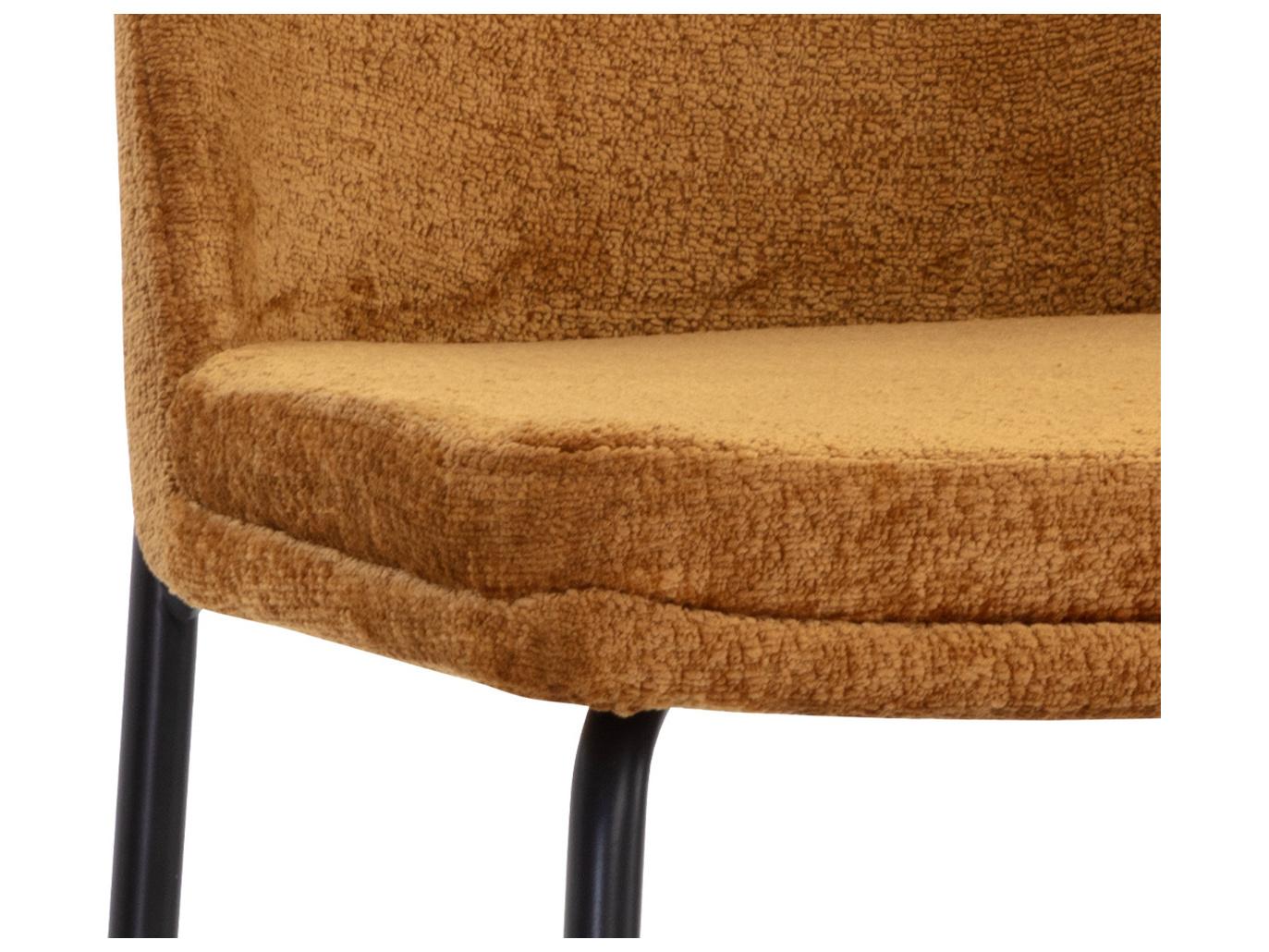 Sunpan Zeke Black Bergen Marmalade Upholstered Counter Stool