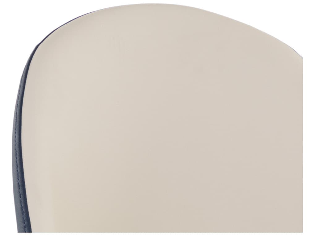 Sunpan Kline Beige Faux Leather Armless Dining Chair