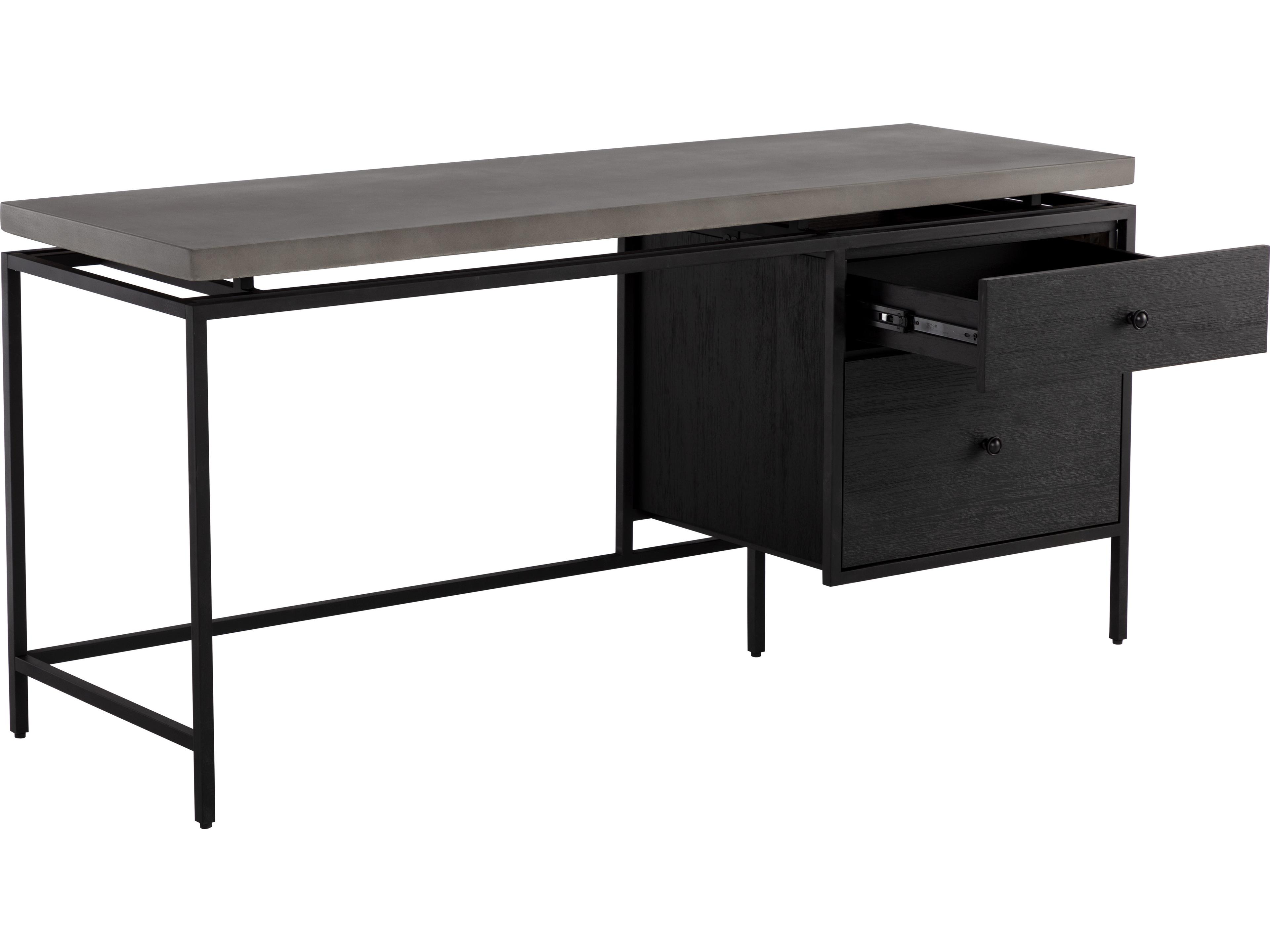 Sunpan Rwood Black Secretary Desk