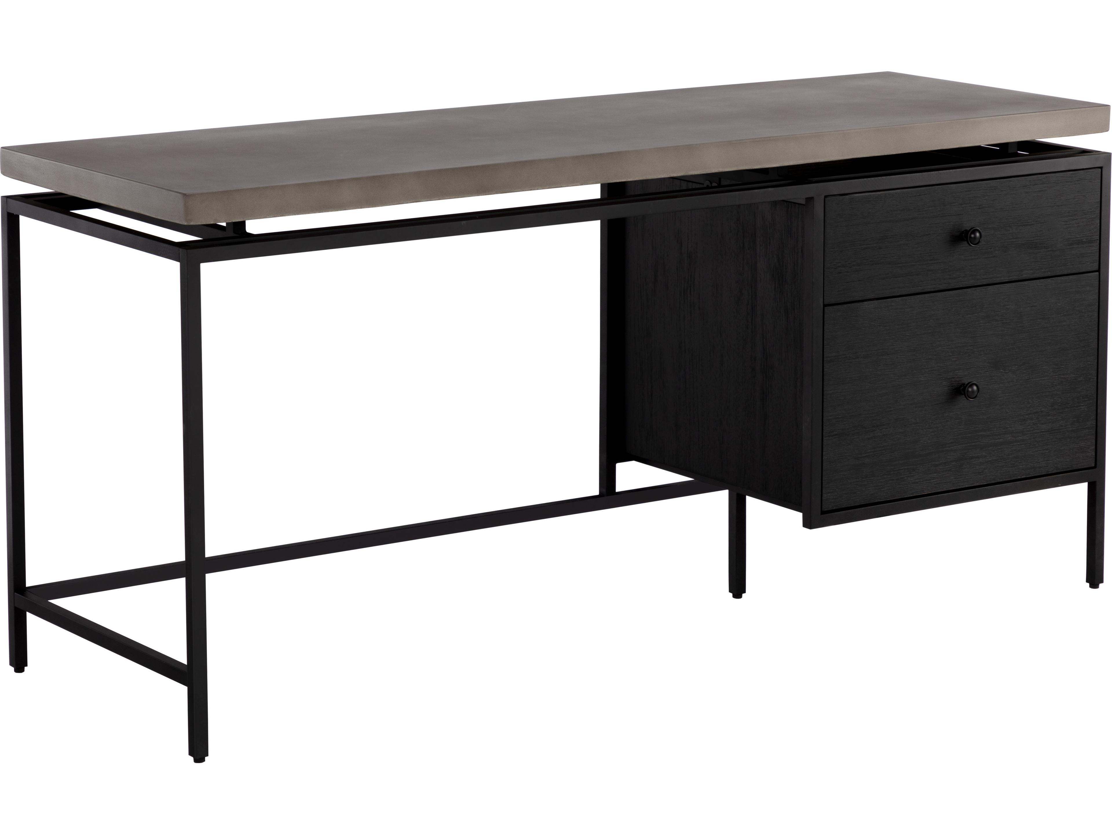 Sunpan Rwood Black Secretary Desk