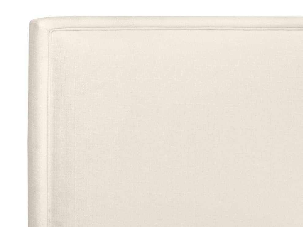 Sunpan Rita White Upholstered King Platform Bed