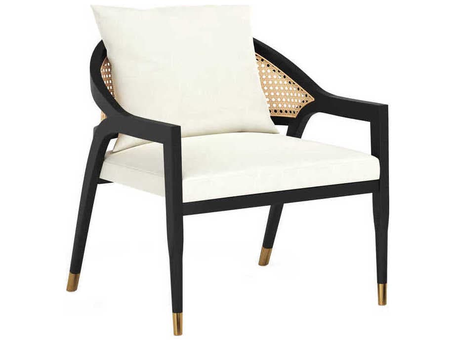 Sunpan Kirsten Black Fabric Accent Chair