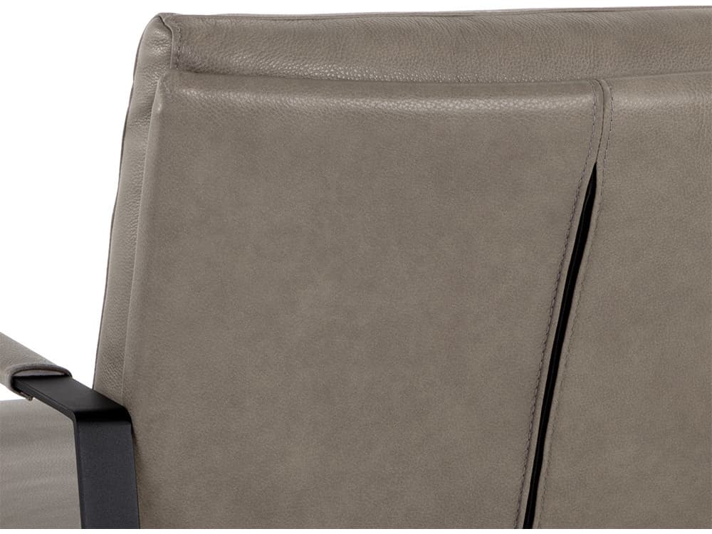 Sunpan Sterling Lounge Chair in Missouri Stone Leather