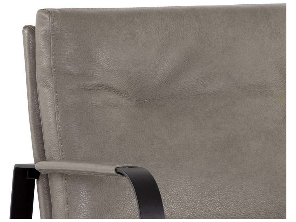 Sunpan Sterling Lounge Chair in Missouri Stone Leather