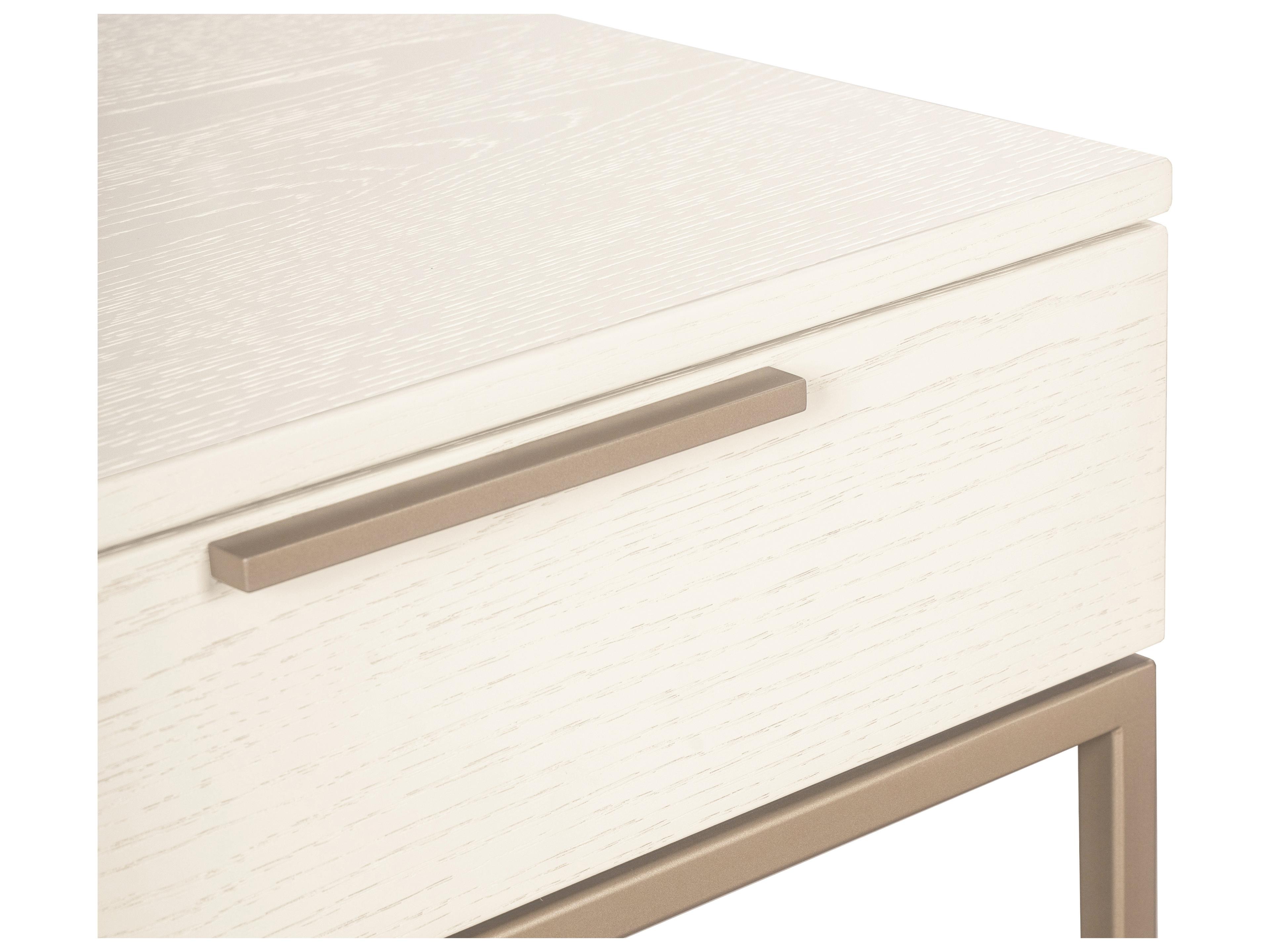 Sunpan Rebel Rectangular Wood Champagne Gold Cream Console Table