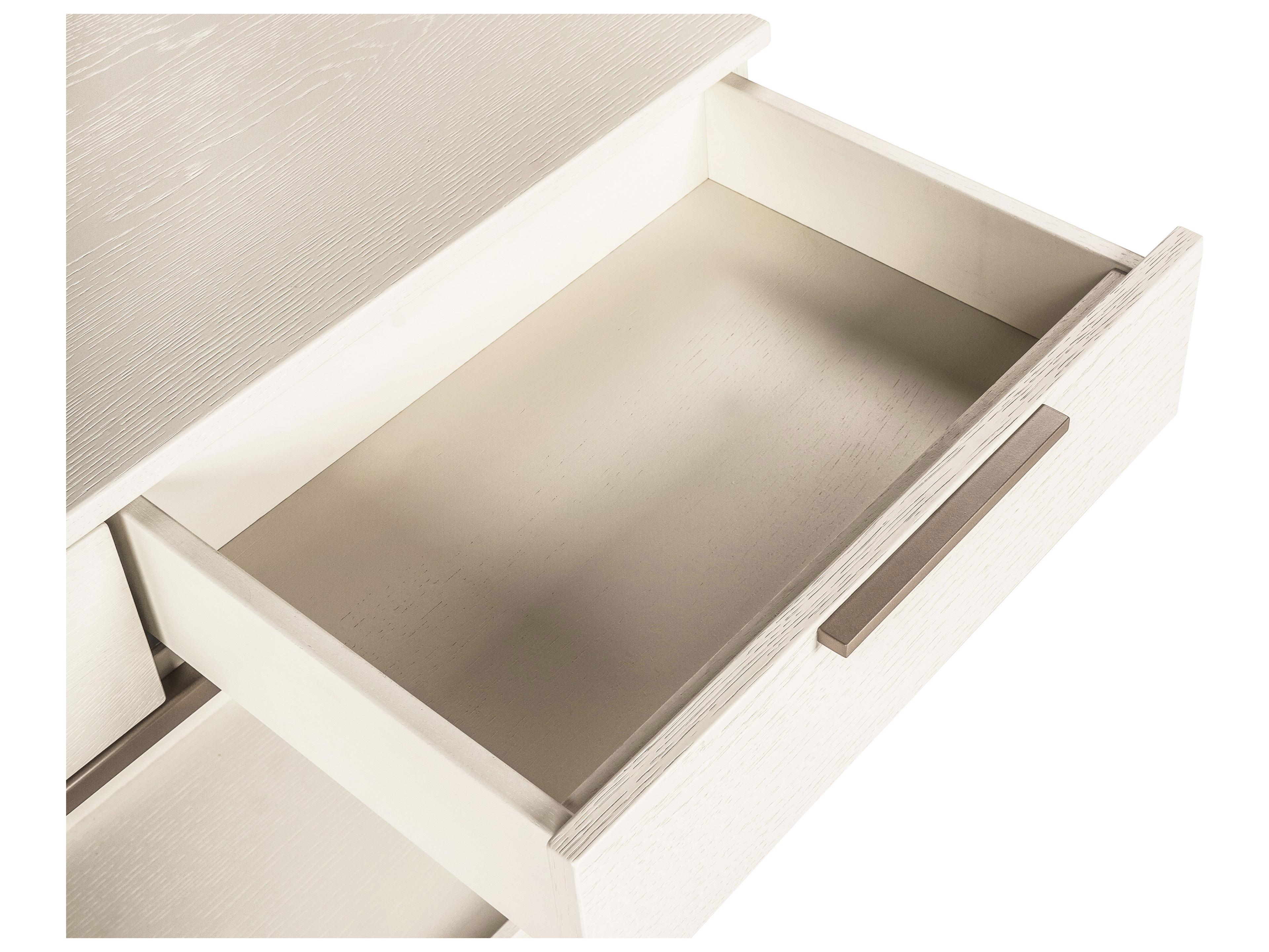 Sunpan Rebel Rectangular Wood Champagne Gold Cream Console Table