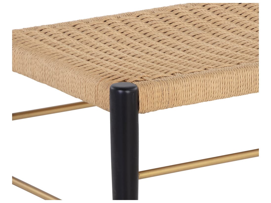 Sunpan Bondi Black Accent Stool