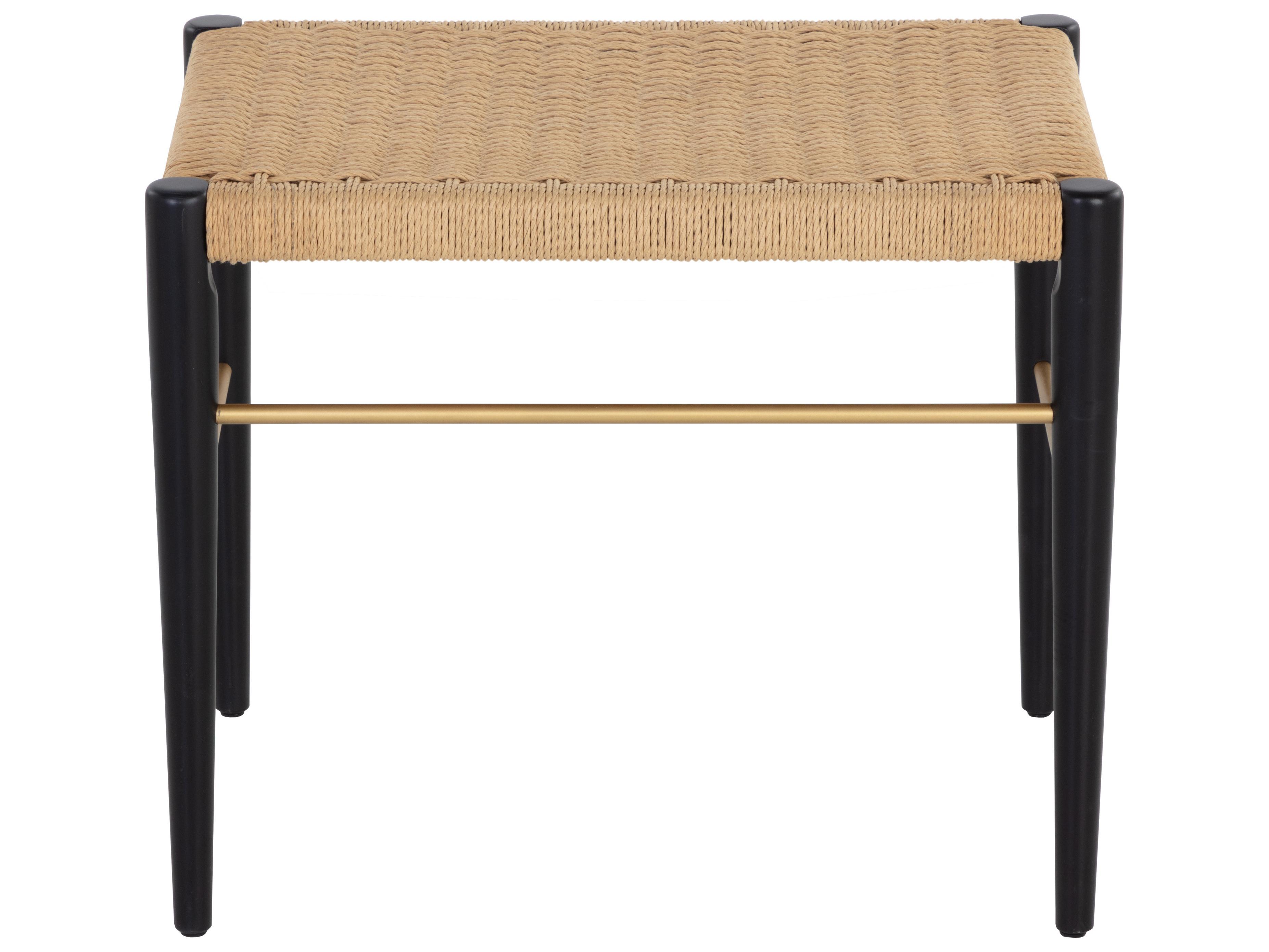 Sunpan Bondi Black Accent Stool