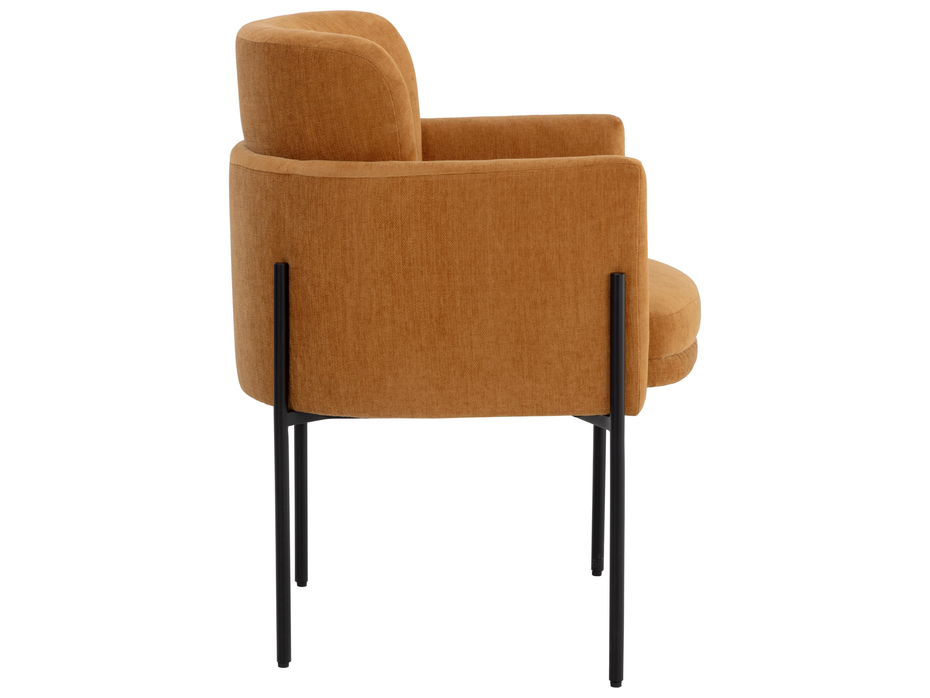 Sunpan Richie Danny Amber Upholstered Arm Dining Chair
