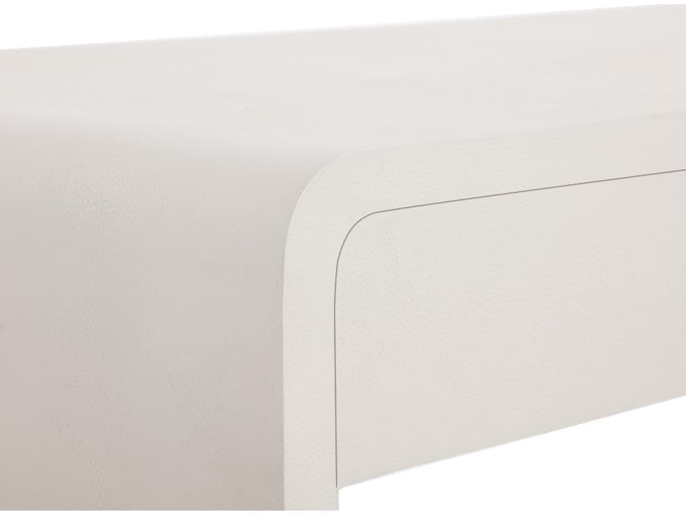 Sunpan Ilona Oyster Shagreen White Secretary Desk