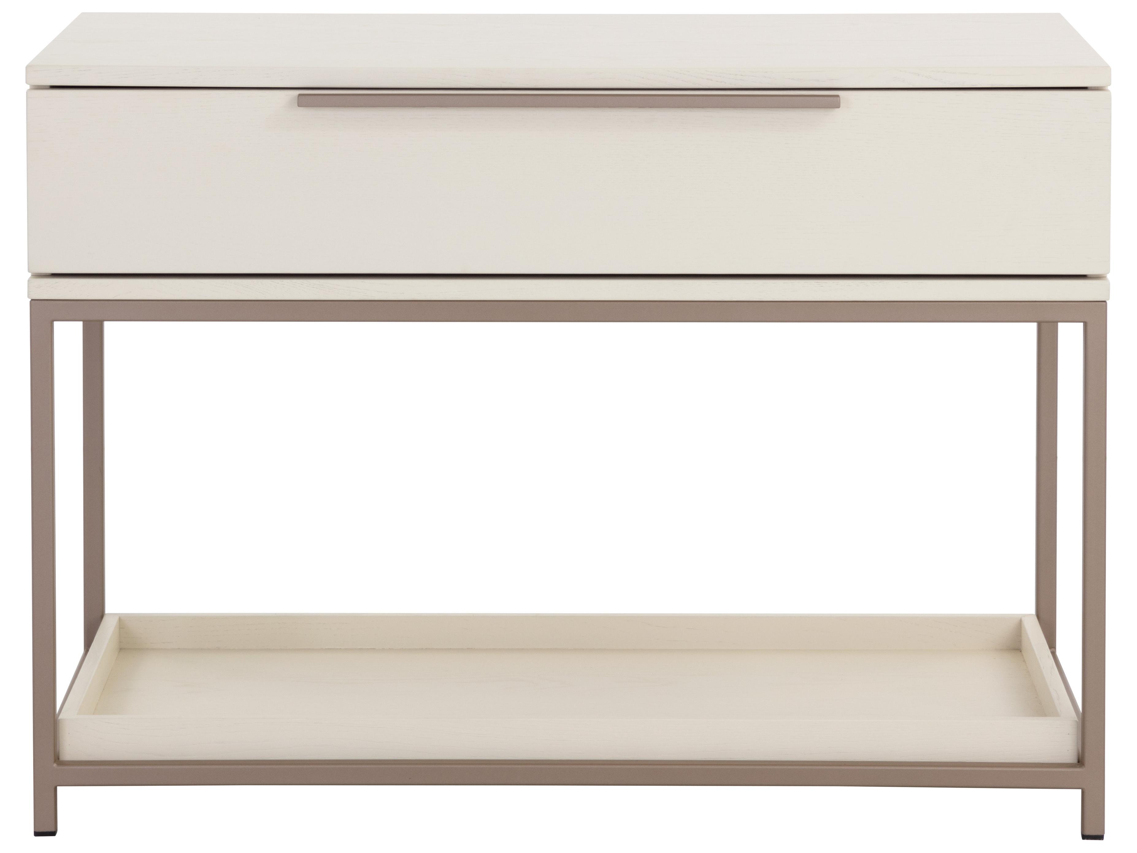 Sunpan Rebel 1-Drawer Cream Nightstand