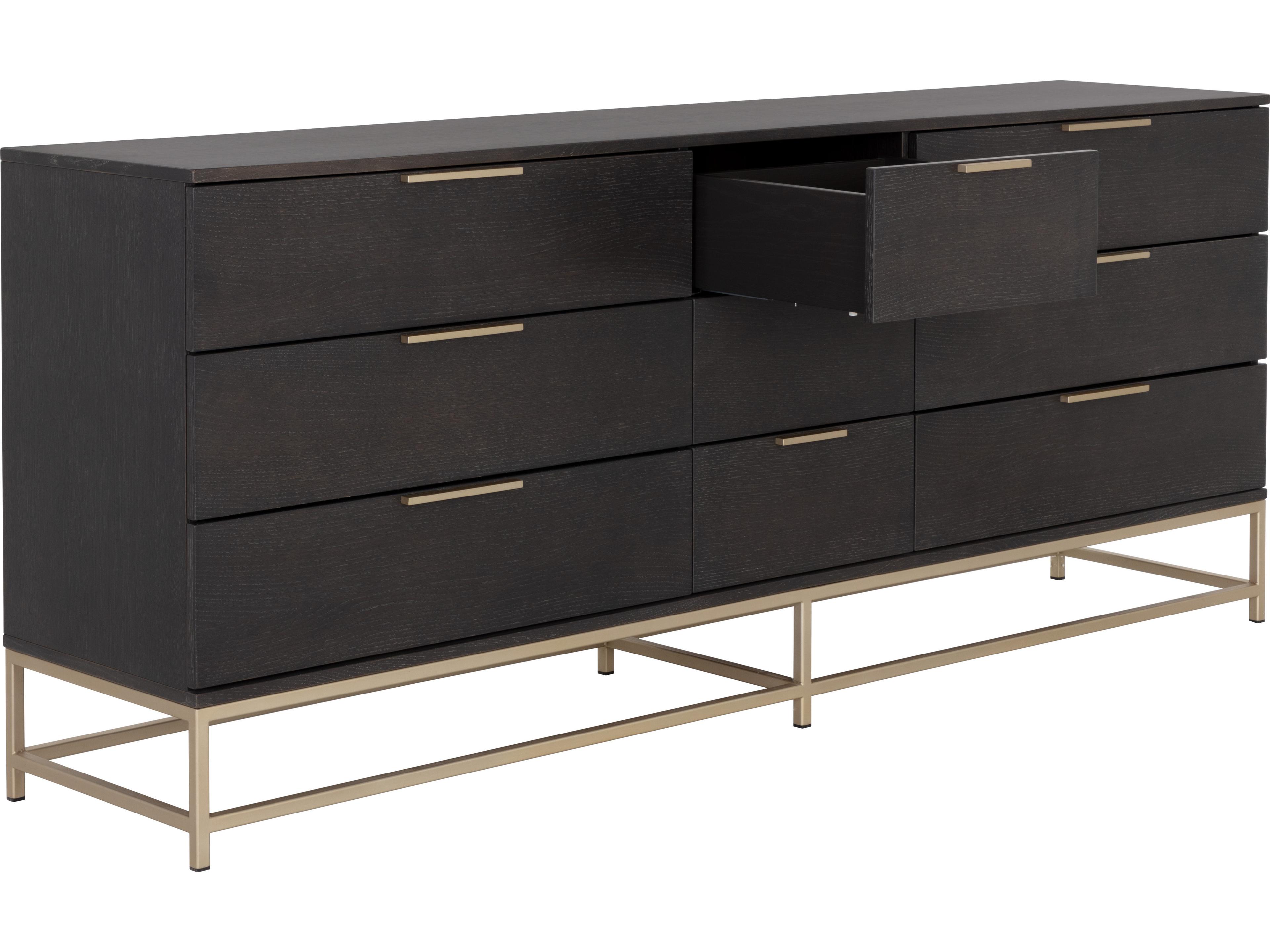 Sunpan Rebel Gray Oak Wood Dresser