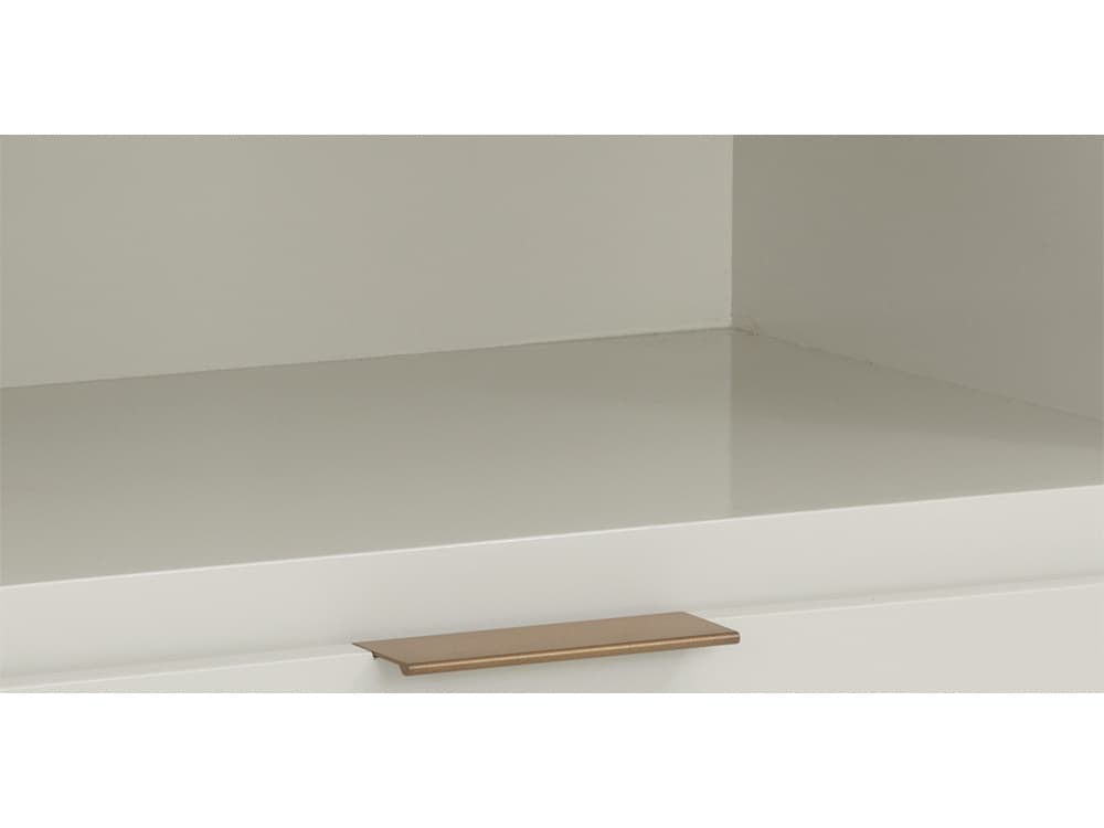 Sunpan Jenkins 1-Drawer High Gloss Cream Nightstand