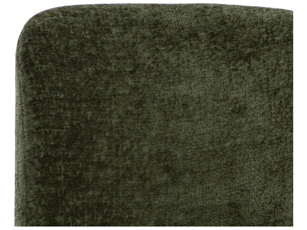 Sunpan Zeke Antique Brass Bergen Olive Upholstered Counter Stool