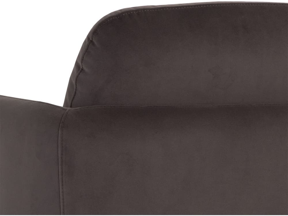 Sunpan Gilley Swivel Brown Fabric Accent Chair