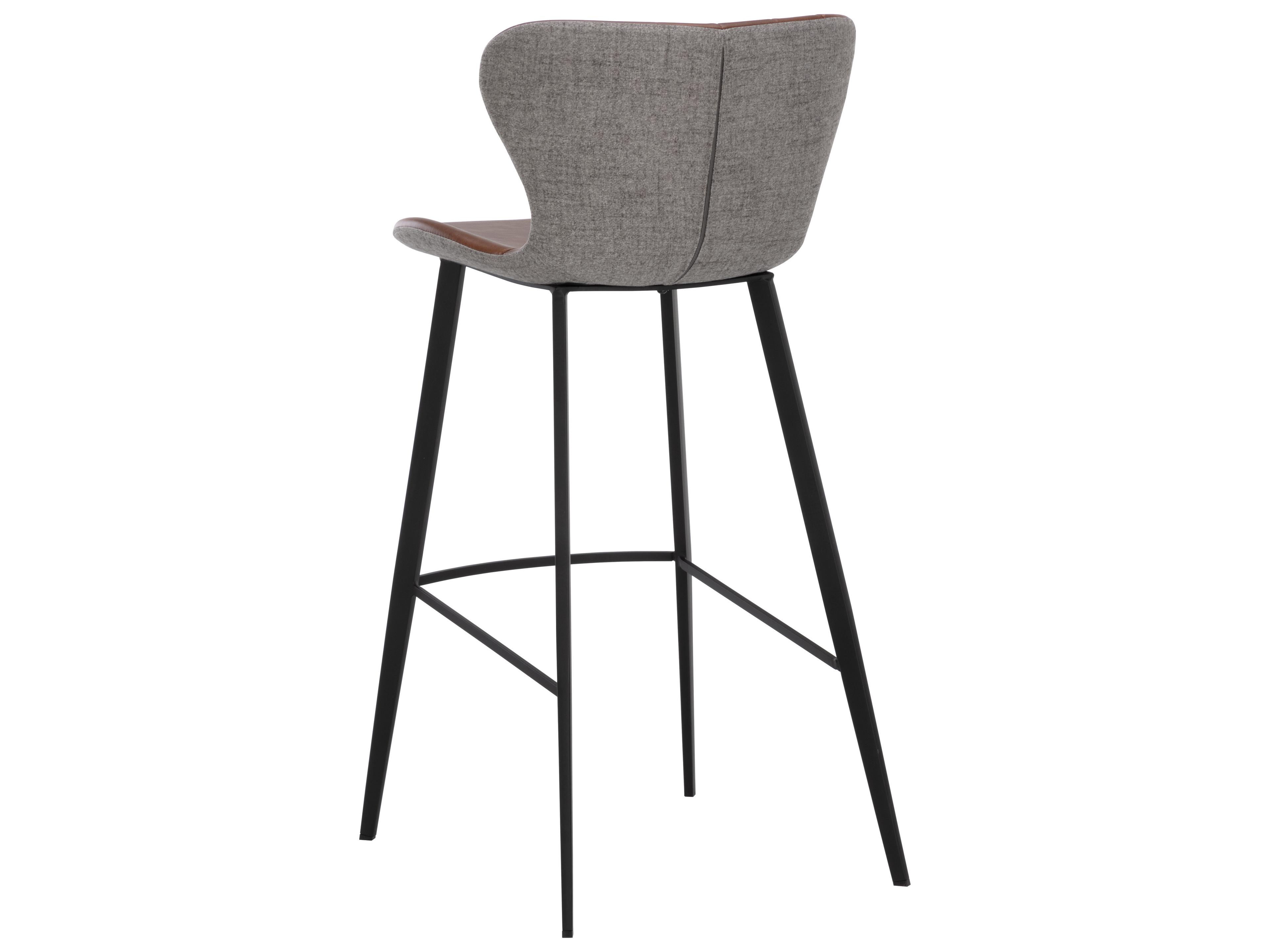 Sunpan Arabella Barstool in Bravo Cognac / November Grey