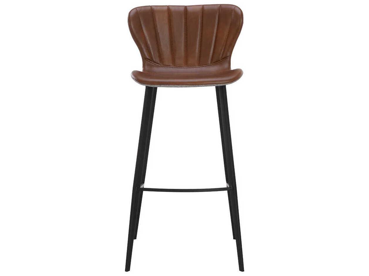 Sunpan Arabella Barstool in Bravo Cognac / November Grey