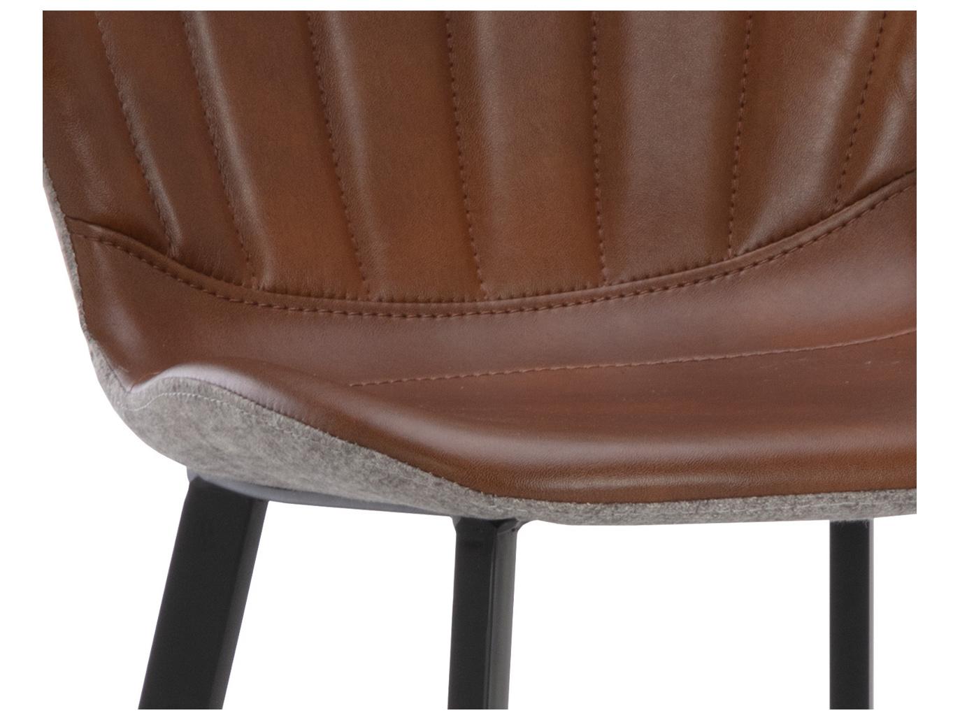 Sunpan Arabella Barstool in Bravo Cognac / November Grey