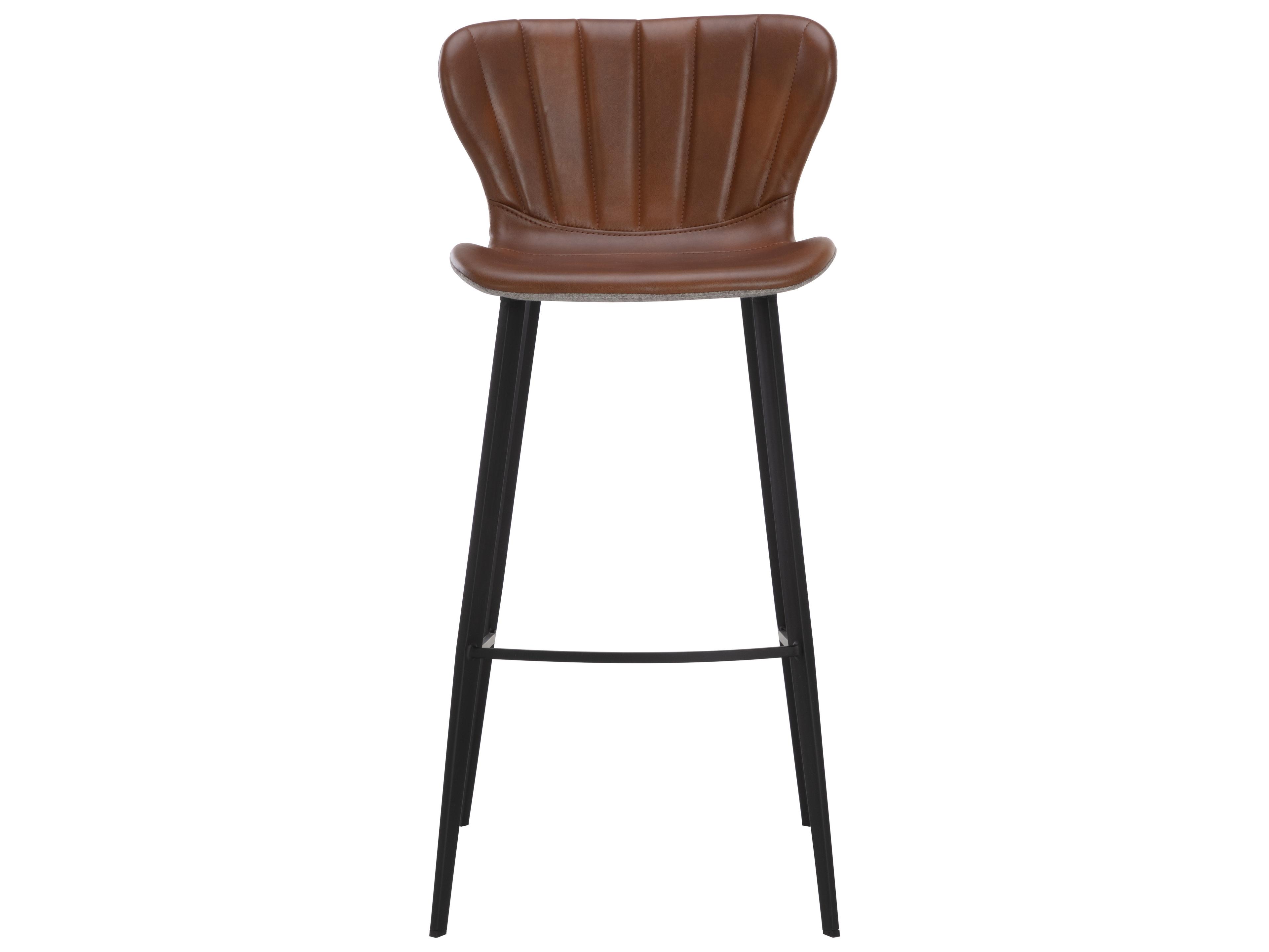 Sunpan Arabella Barstool in Bravo Cognac / November Grey
