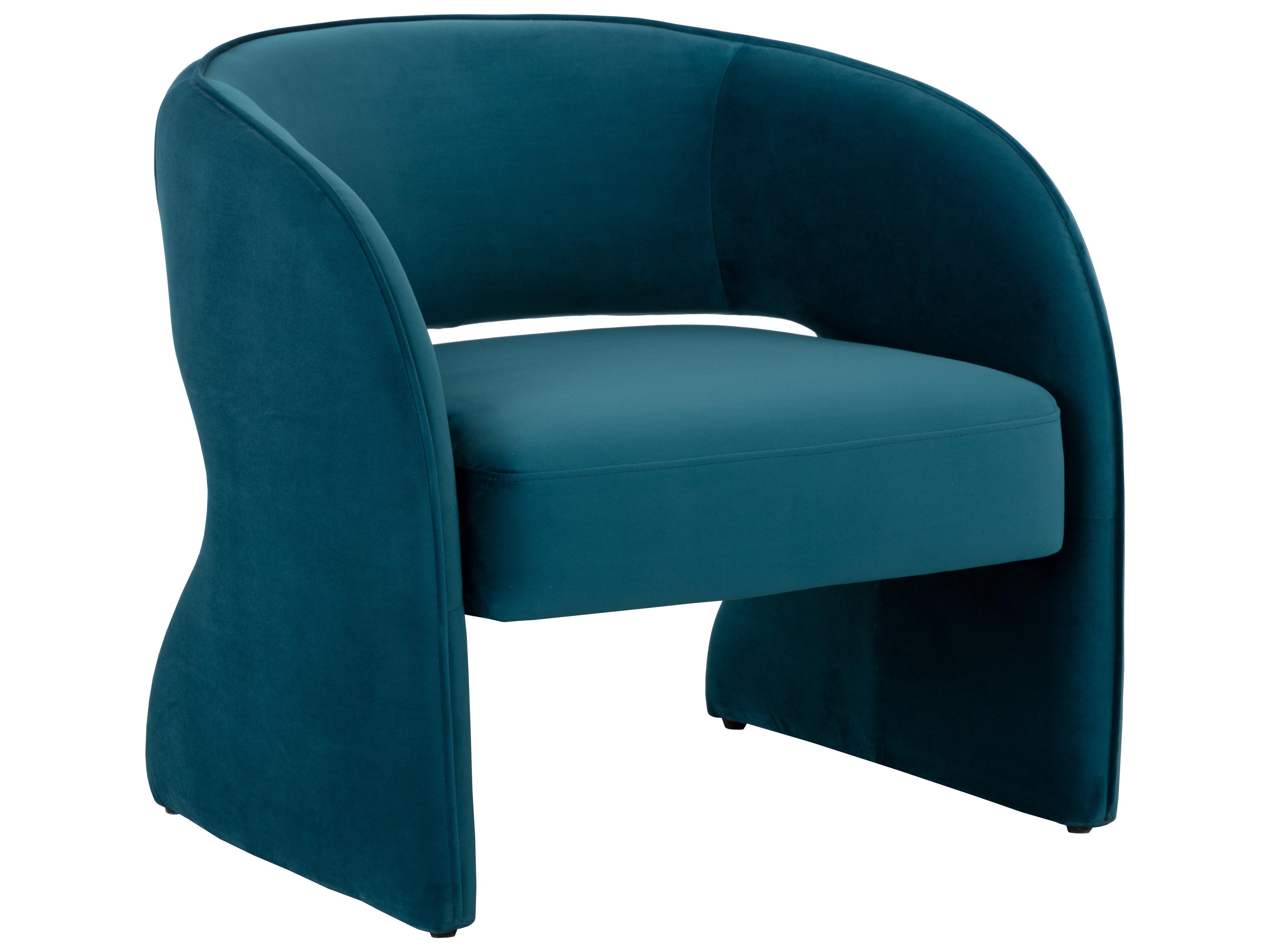 Sunpan Rosalia Blue Fabric Accent Chair