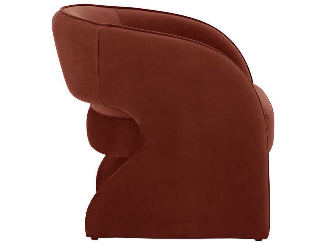 Sunpan Rosalia Burgundy Fabric Accent Chair