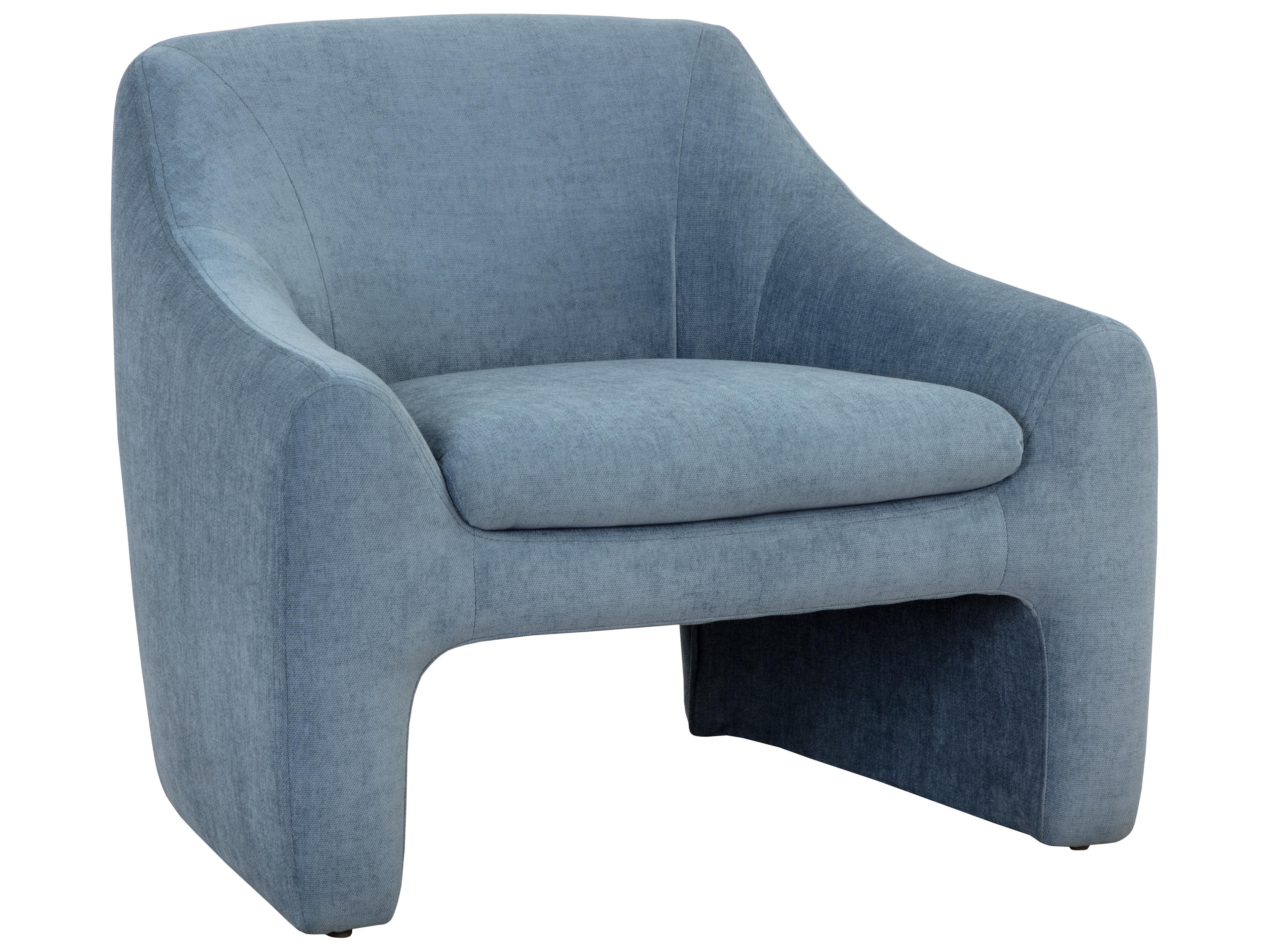 Sunpan Nevaeh Lounge Chair in Danny Iceberg