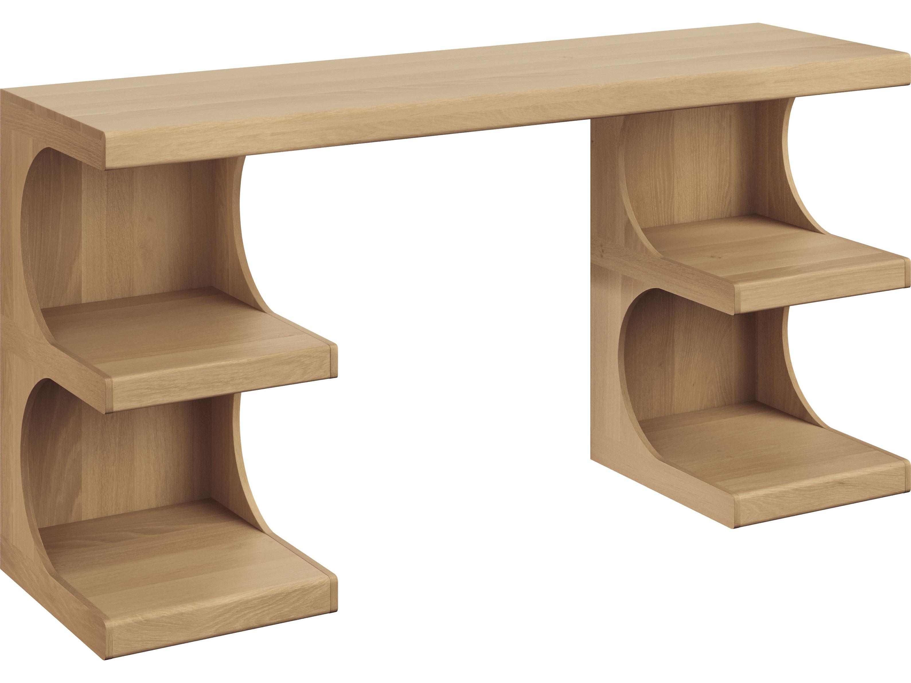 Sunpan Catrine Brown Oak Wood Writing Desk