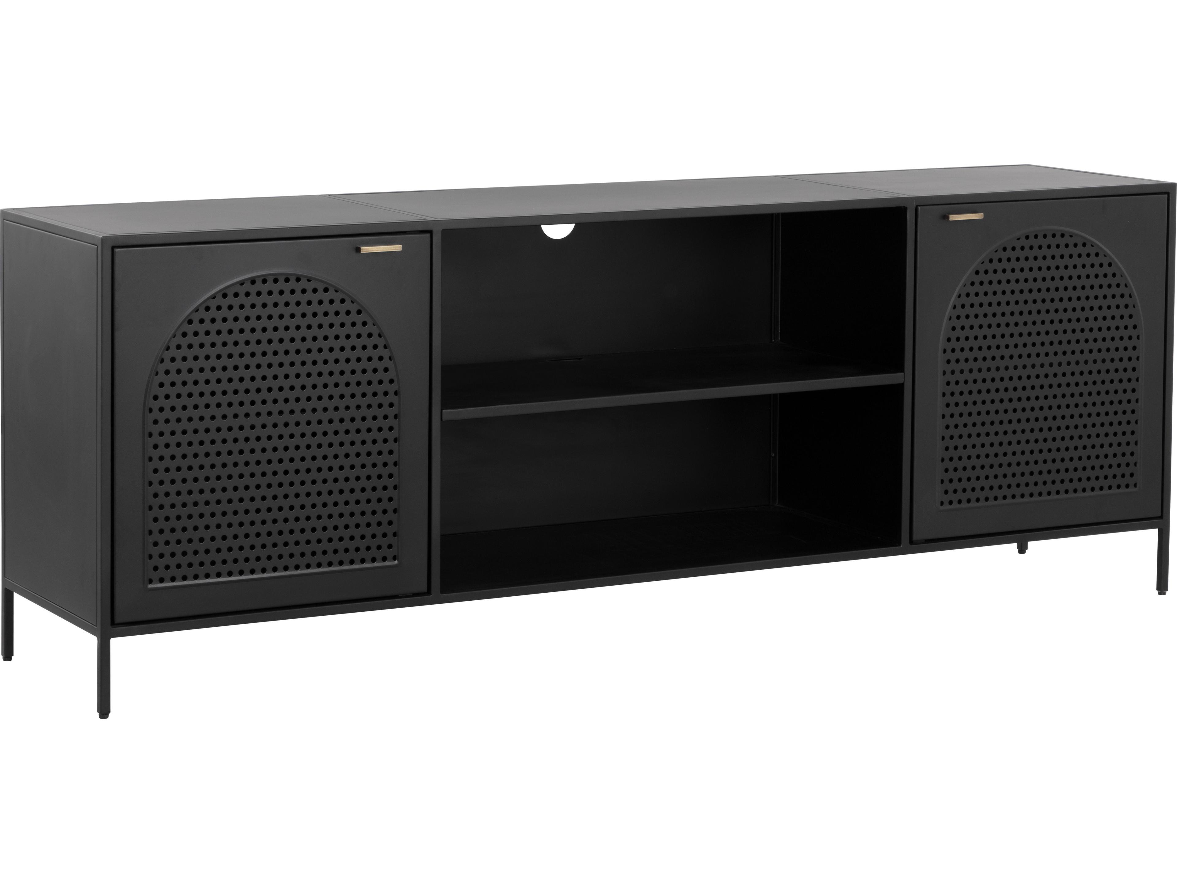 Sunpan Aziza 72" Black Media Console