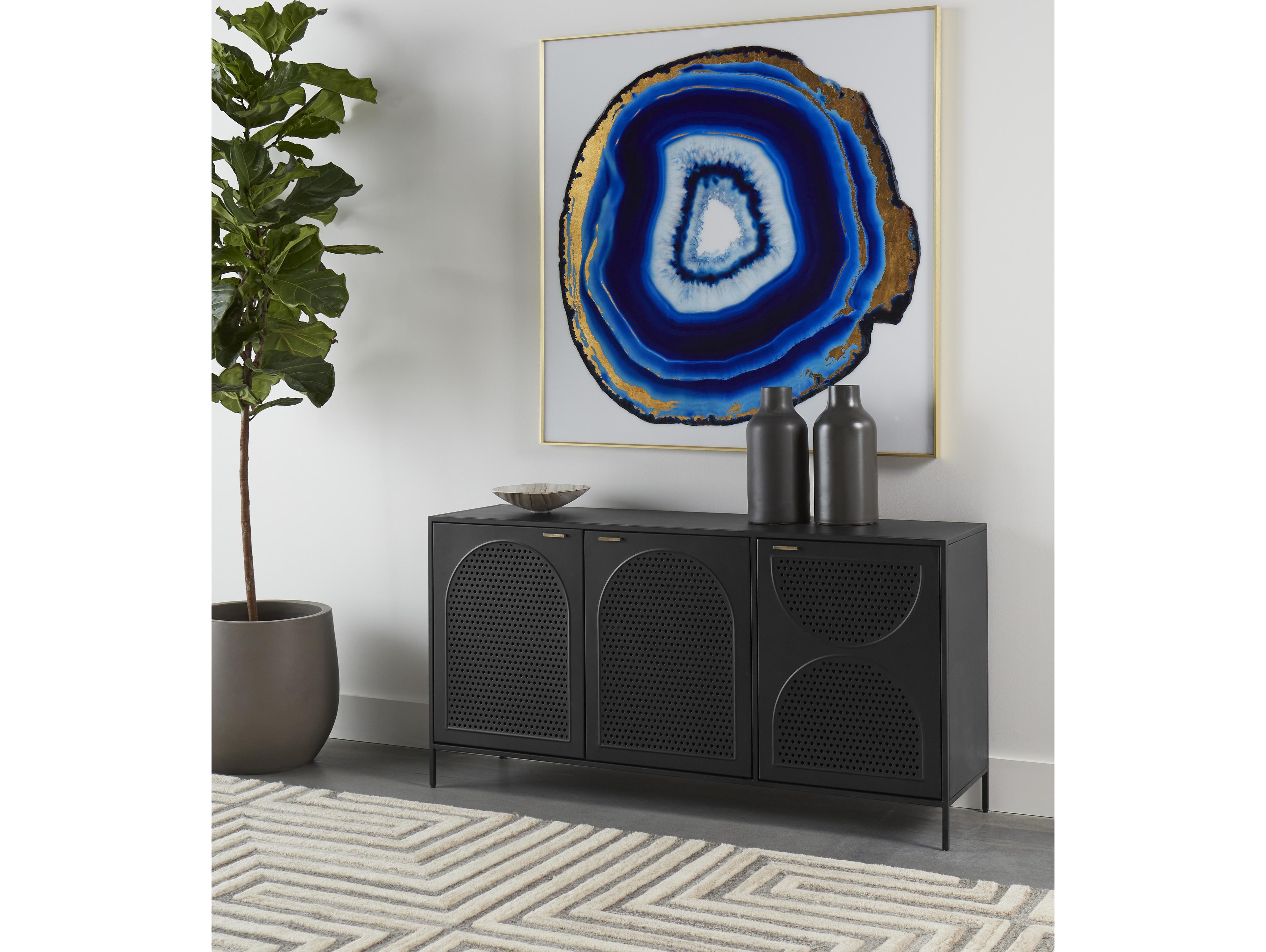 Sunpan Aziza 59" Black Sideboard