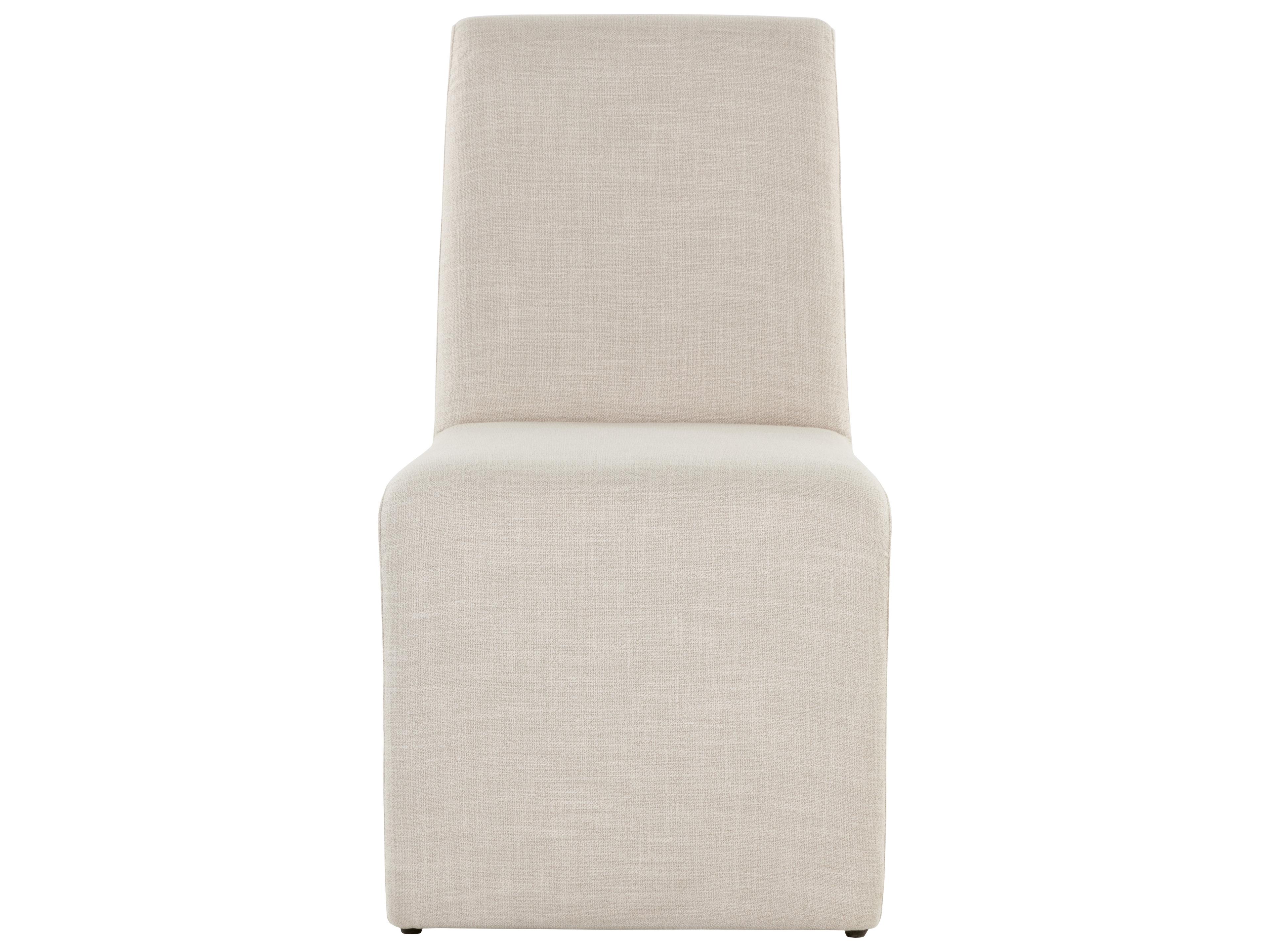 Sunpan Cascata Beige Upholstered Side Dining Chair