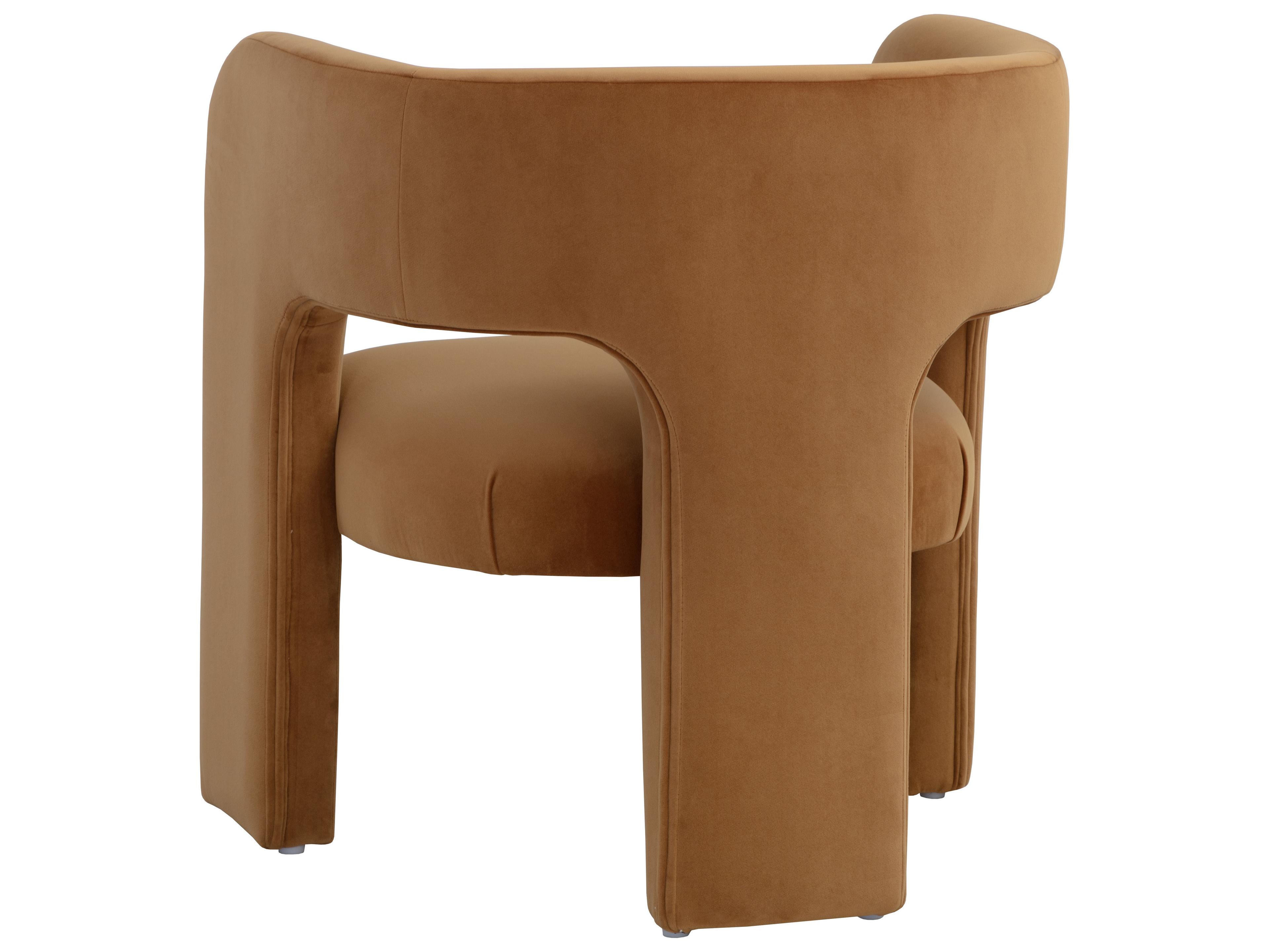 Sunpan Isidore Gold Fabric Accent Chair