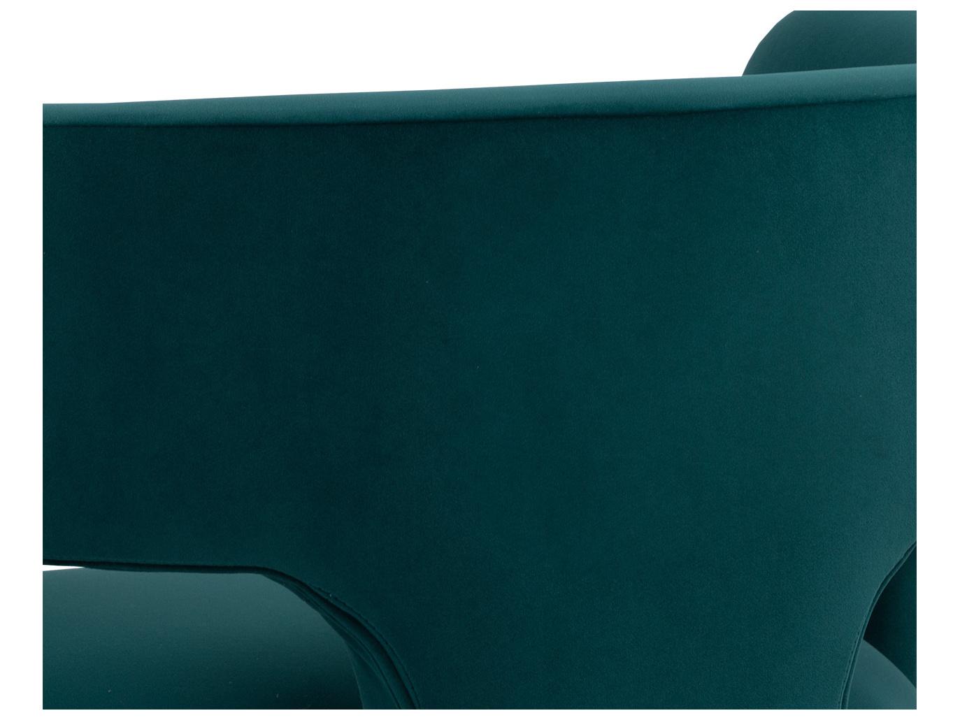 Sunpan Isidore Green Fabric Accent Chair