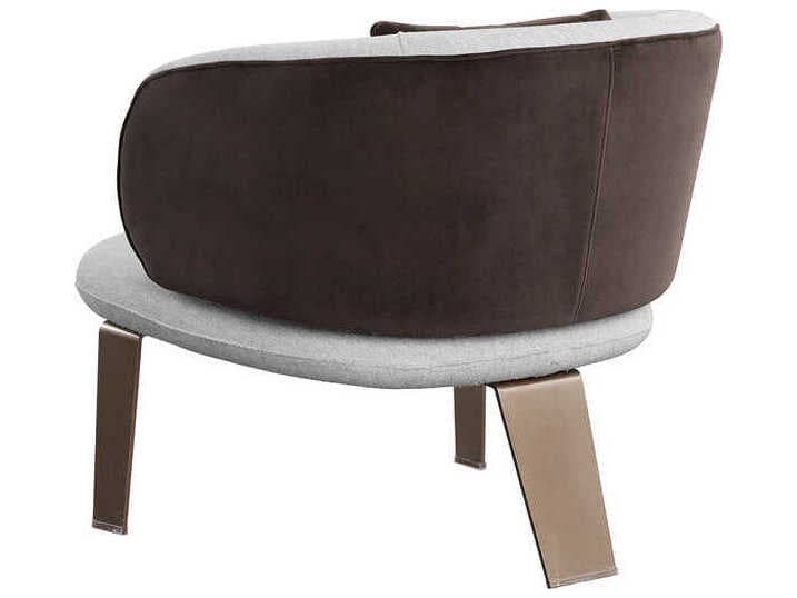 Sunpan Ikon Gold Fabric Accent Chair