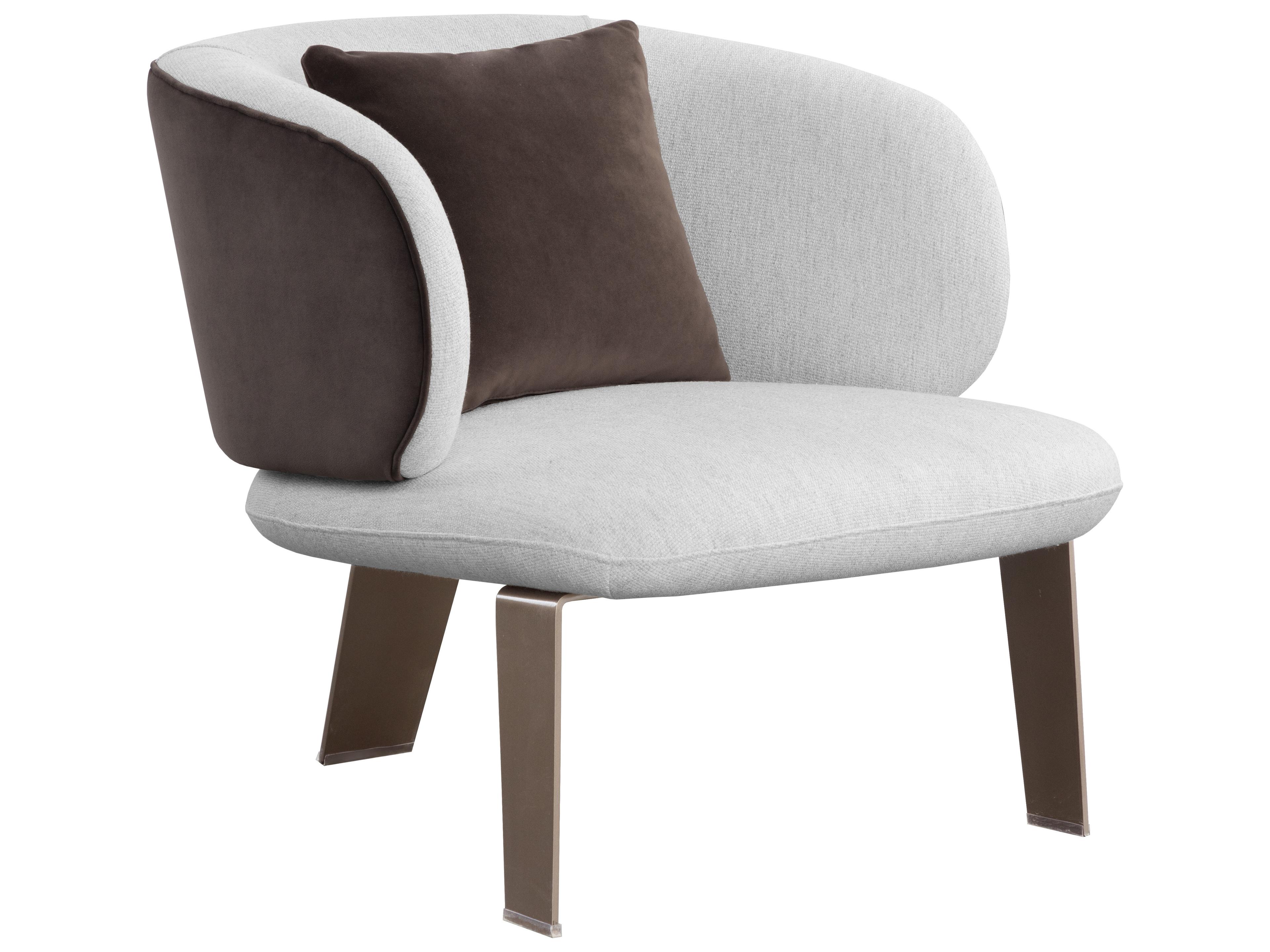 Sunpan Ikon Gold Fabric Accent Chair