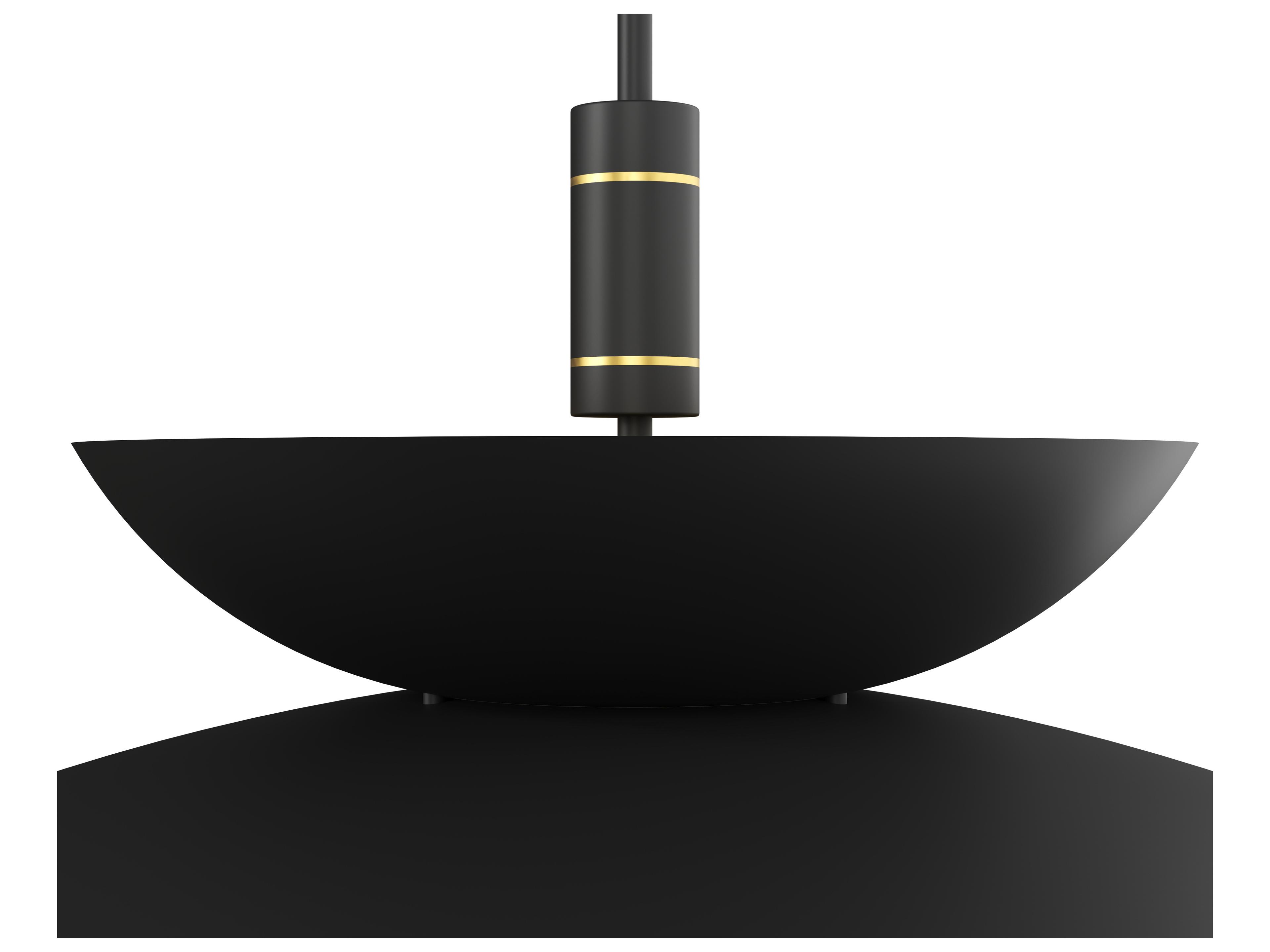 Sunpan Timea 1-Light Black Brass Pendant