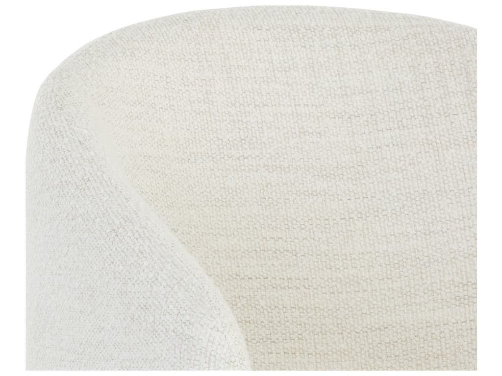 Sunpan Lauryn White Fabric Accent Chair