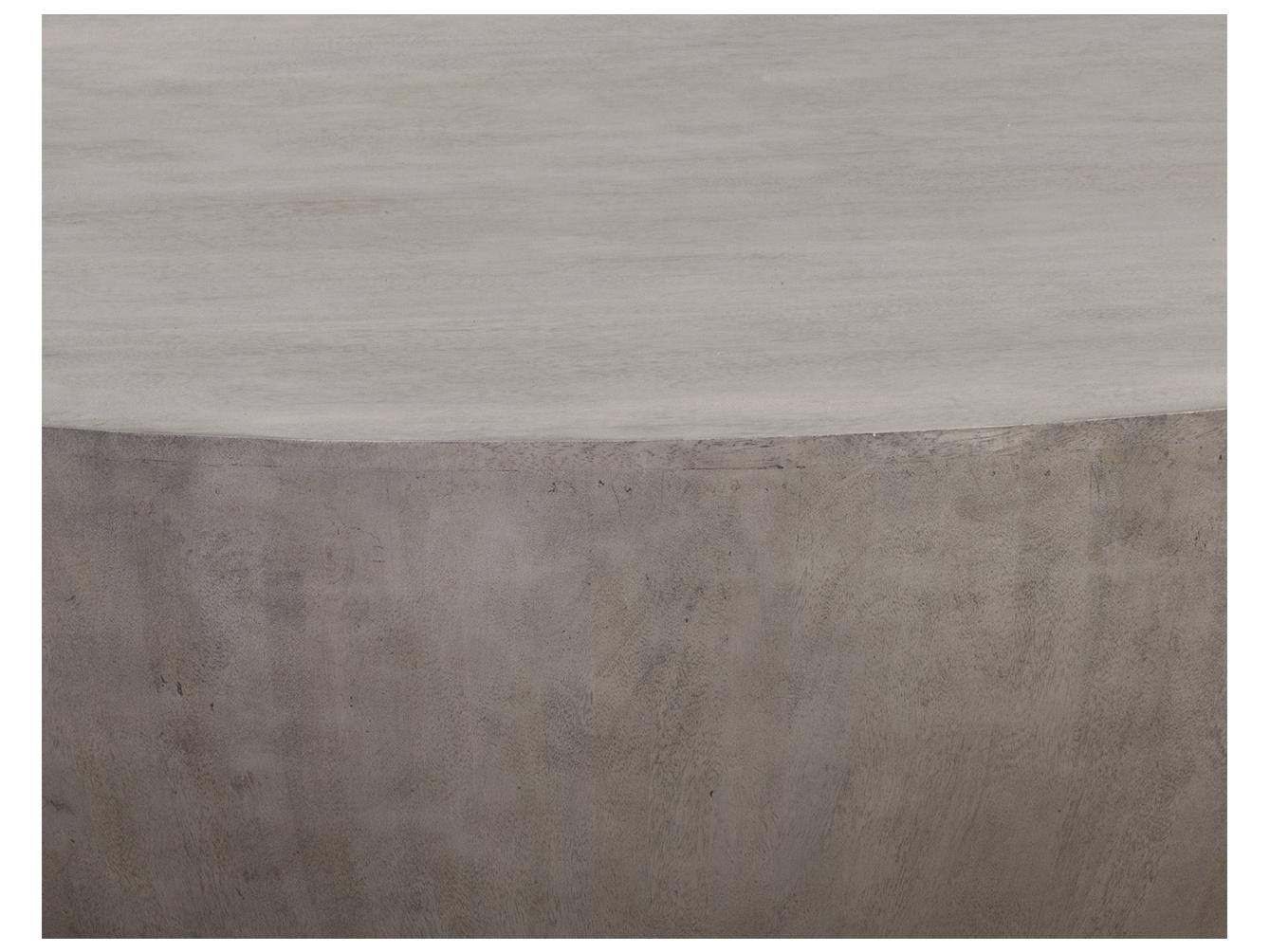 Sunpan Kinsley Round Wood Grey Coffee Table