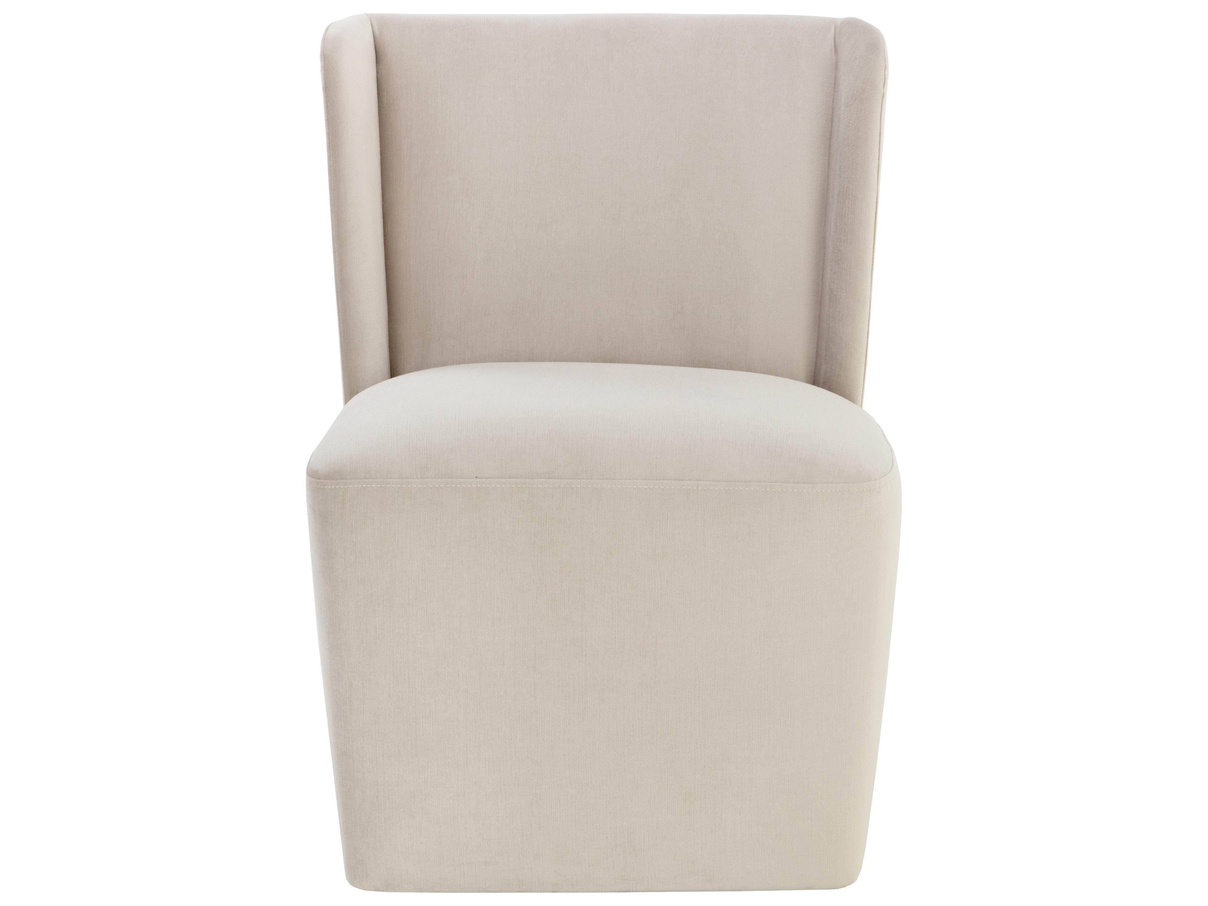 Sunpan Amita Champagne Upholstered Side Dining Chair