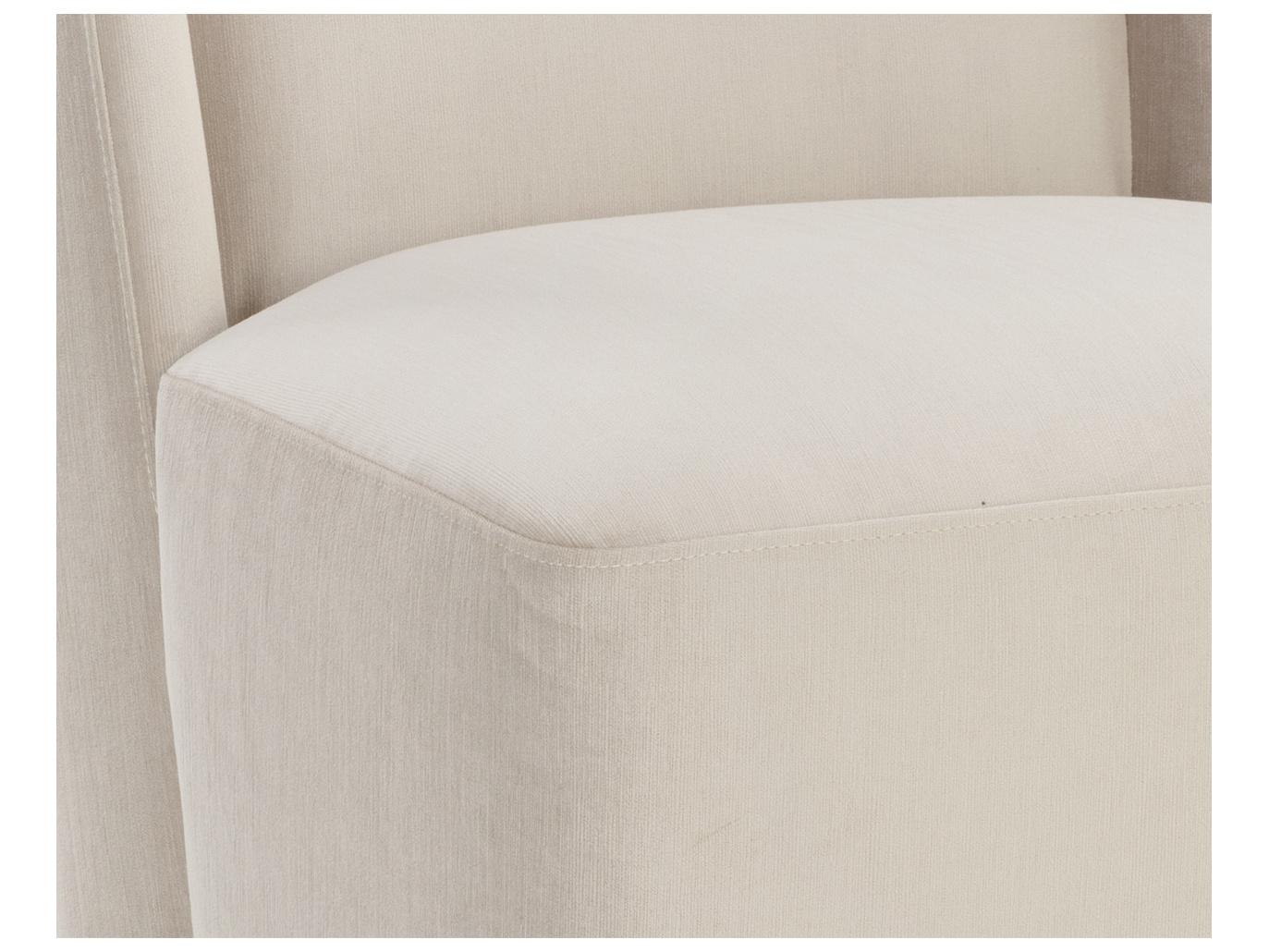 Sunpan Amita Champagne Upholstered Side Dining Chair