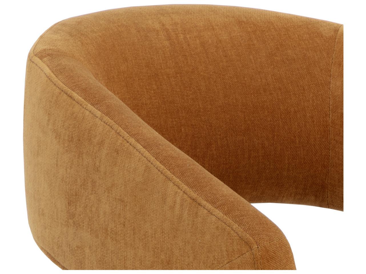 Sunpan Lloret Wheeled Dining Armchair in Danny Amber