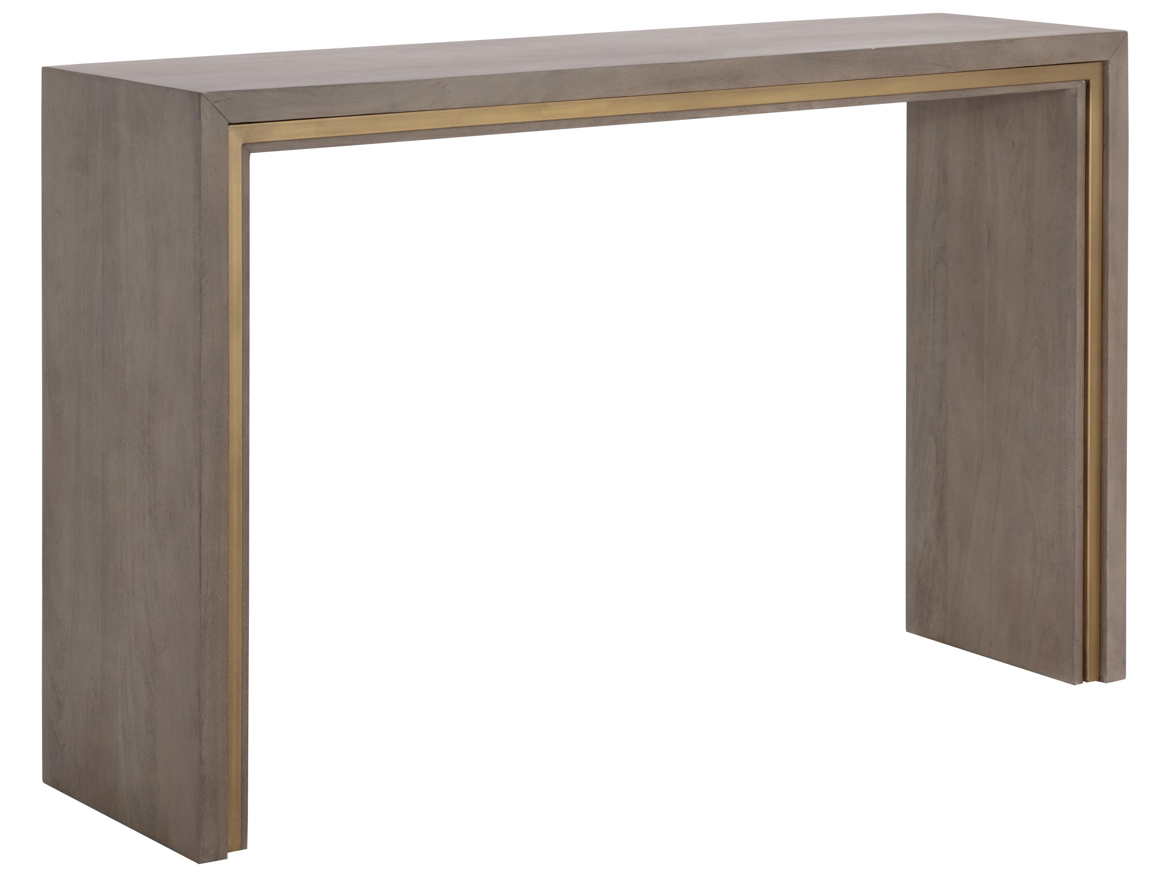 Sunpan Hilbert Rectangular Wood Grey Console Table