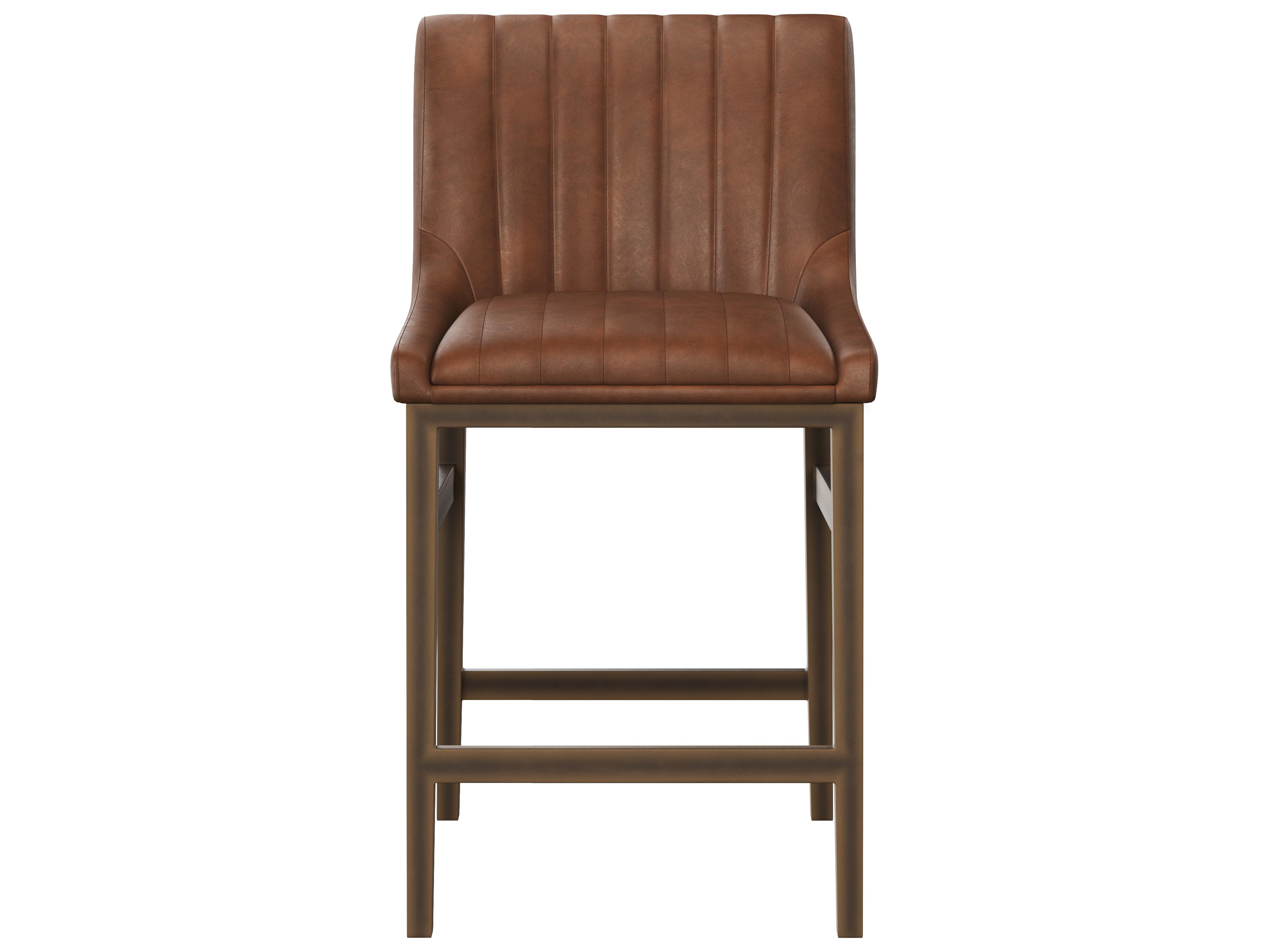 Sunpan Halden Counter Stool in Bravo Cognac
