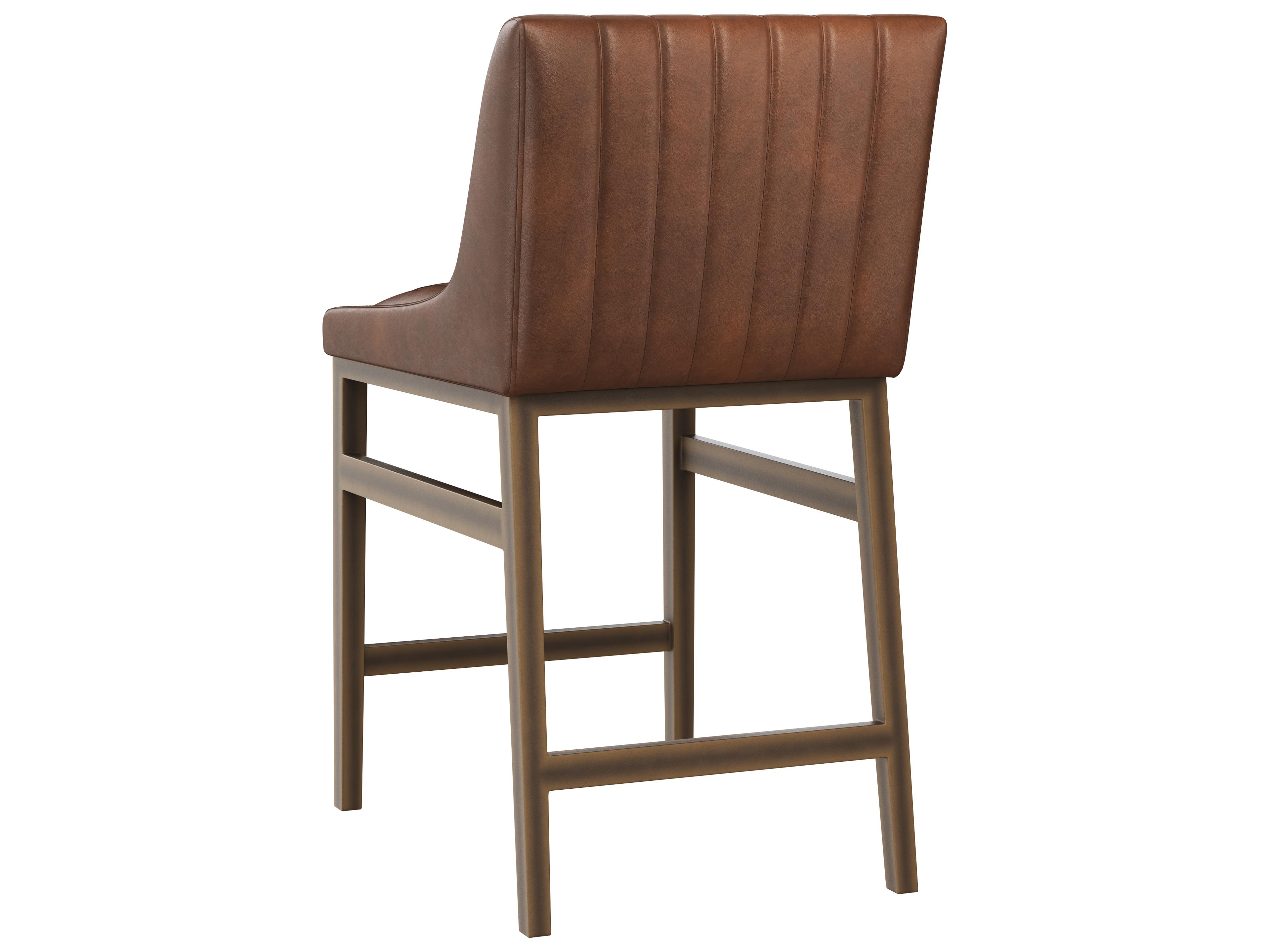 Sunpan Halden Counter Stool in Bravo Cognac